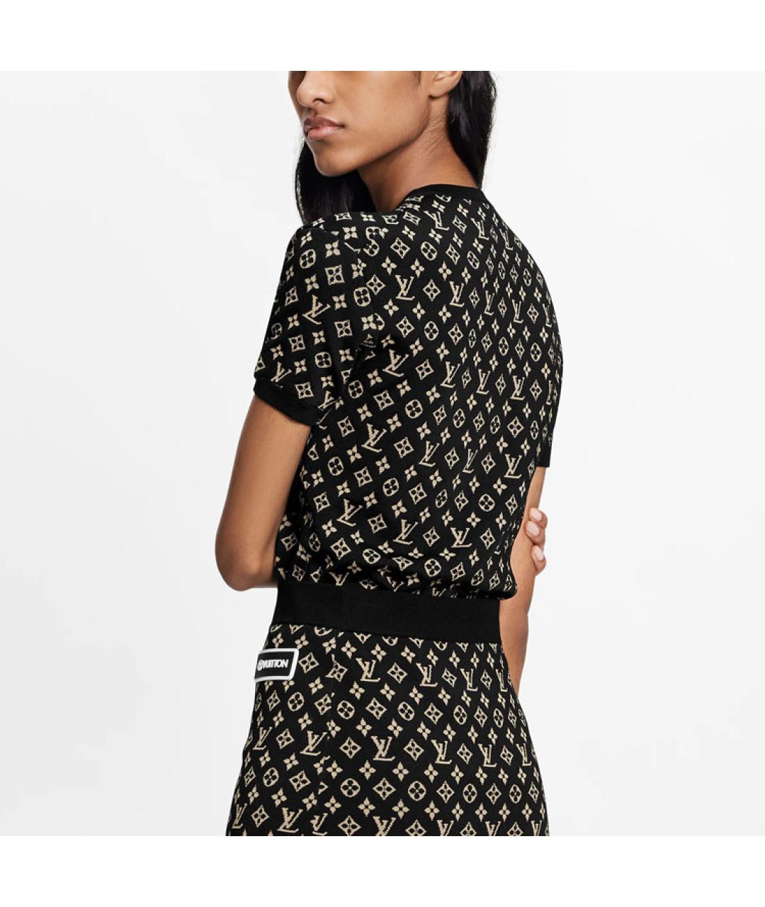 LOUIS VUITTON Черная футболка, фото 3