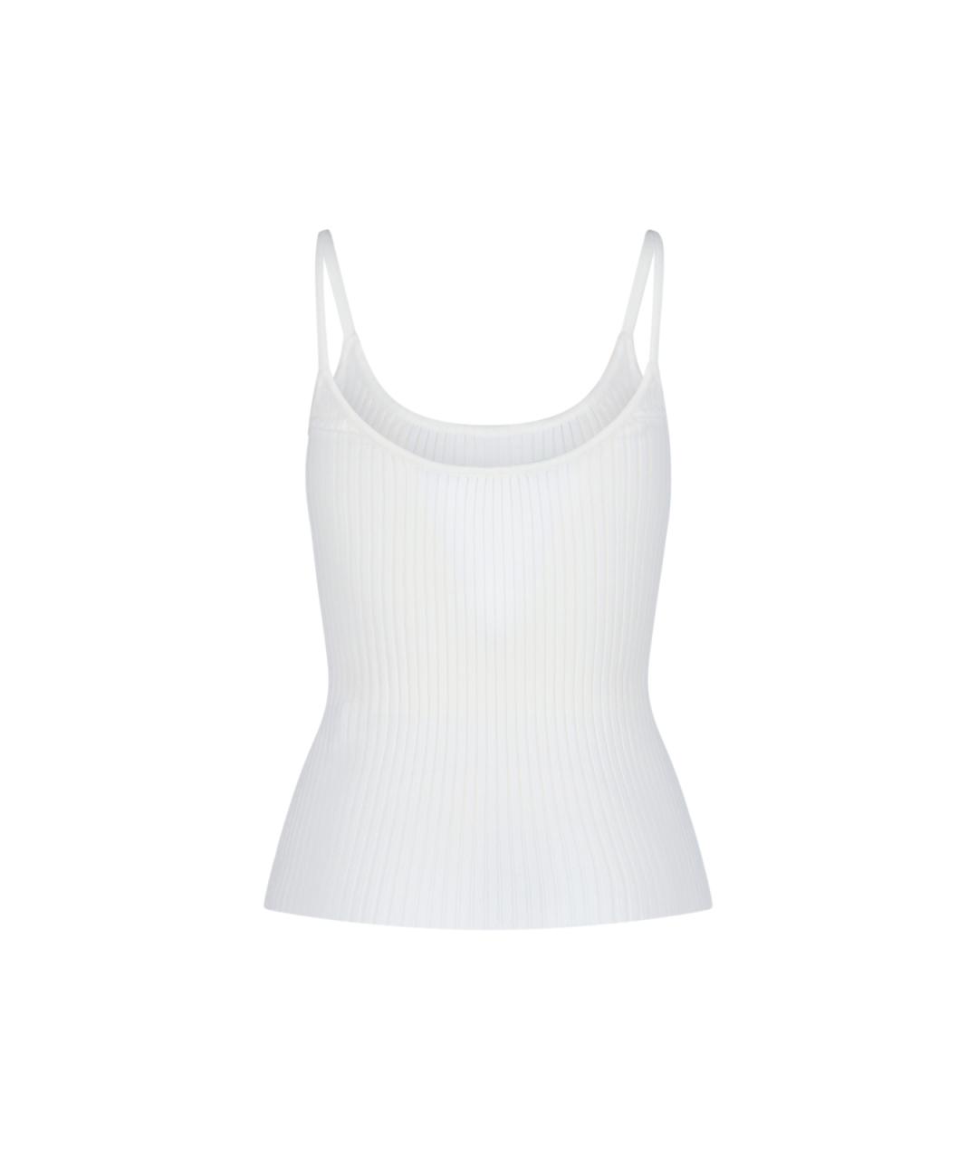 COURREGES Белая вискозная майка, фото 2