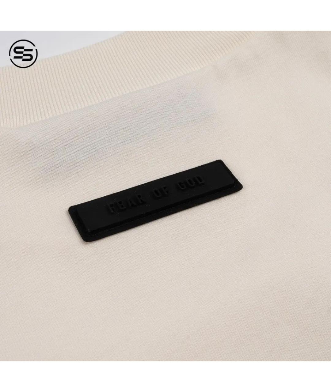 FEAR OF GOD ESSENTIALS Белая хлопковая футболка, фото 4
