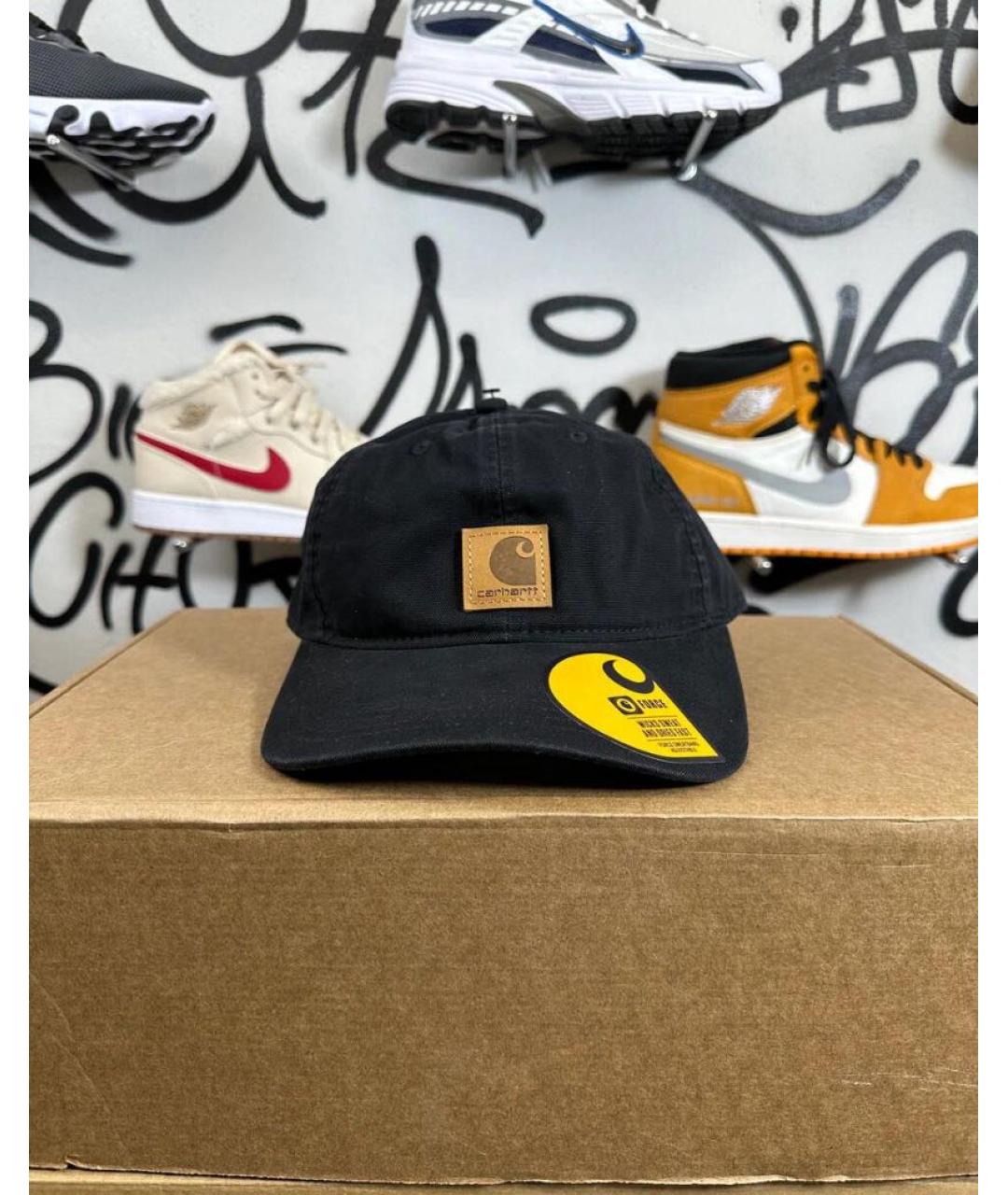 CARHARTT Черная хлопковая кепка/бейсболка, фото 2