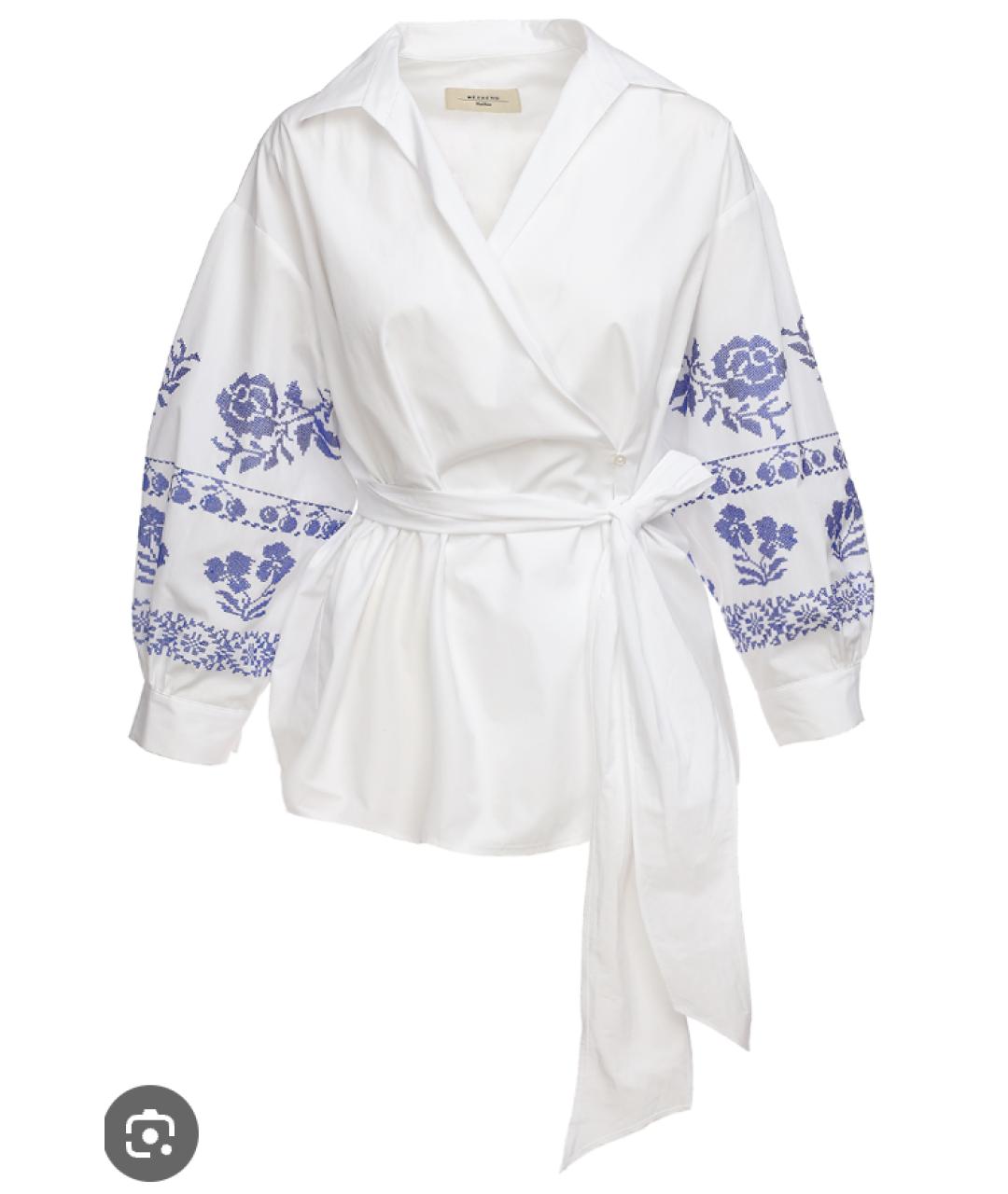WEEKEND MAX MARA Синий хлопко-эластановый костюм с брюками, фото 7