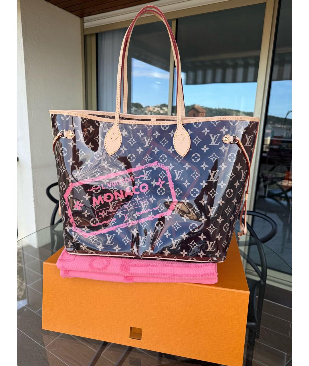 LOUIS VUITTON Коричневая пляжная сумка, фото 4