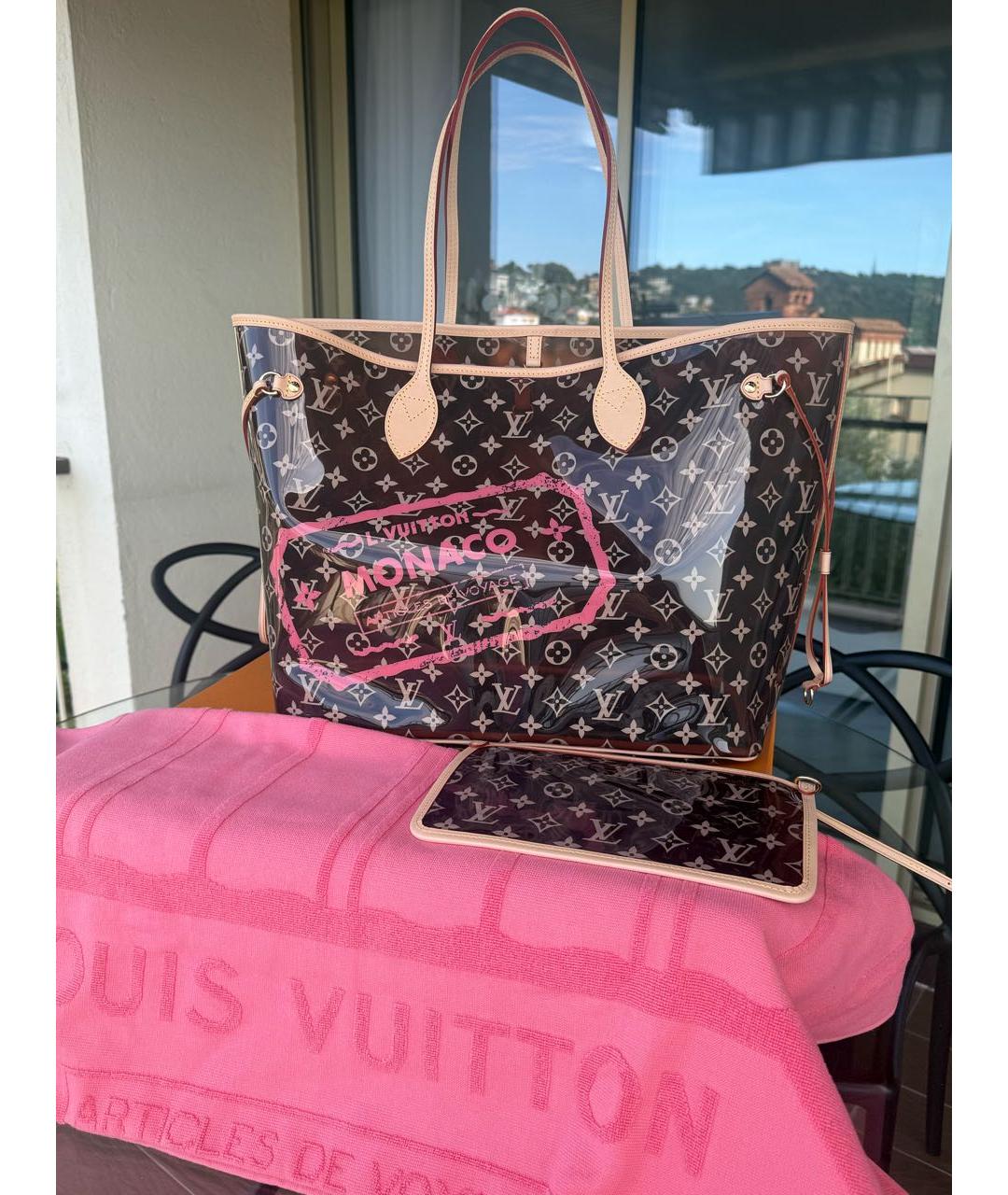 LOUIS VUITTON Коричневая пляжная сумка, фото 8
