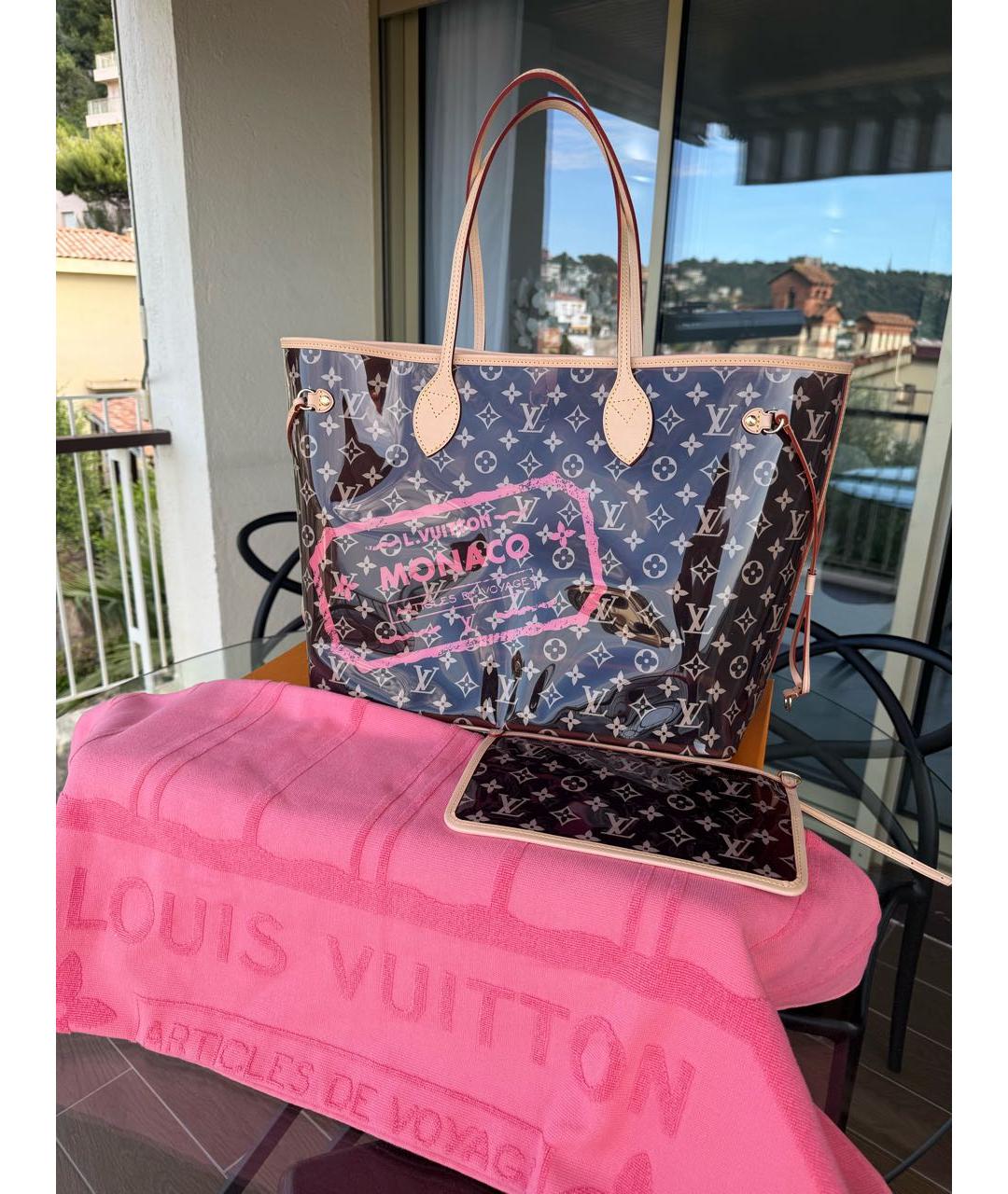 LOUIS VUITTON Коричневая пляжная сумка, фото 7