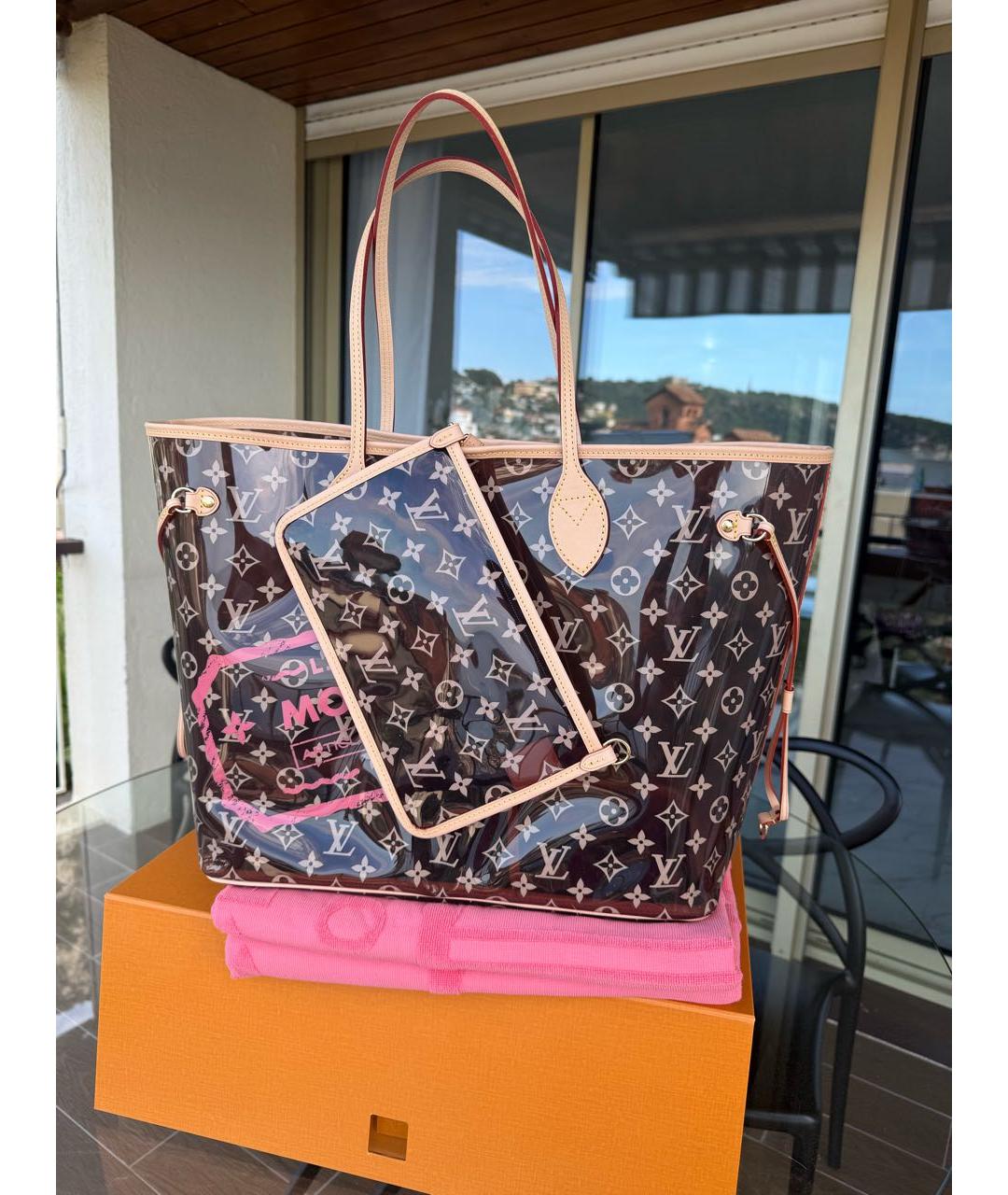 LOUIS VUITTON Коричневая пляжная сумка, фото 2