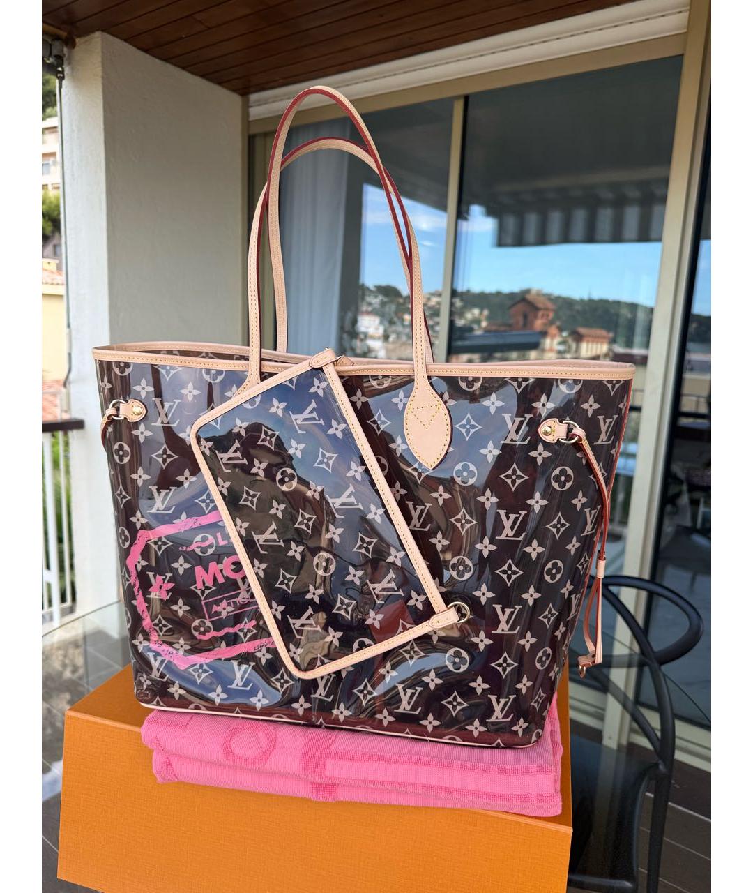 LOUIS VUITTON Коричневая пляжная сумка, фото 3