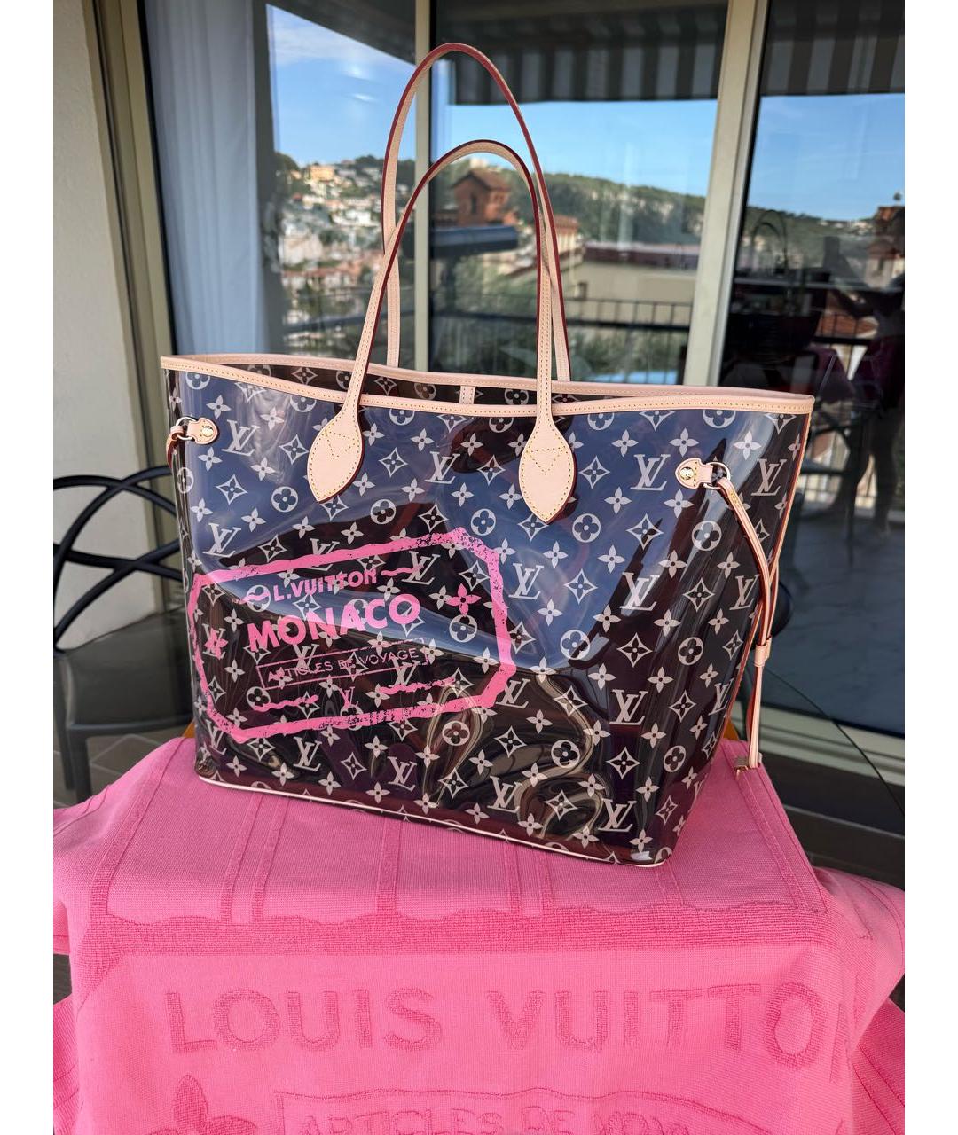 LOUIS VUITTON Коричневая пляжная сумка, фото 9