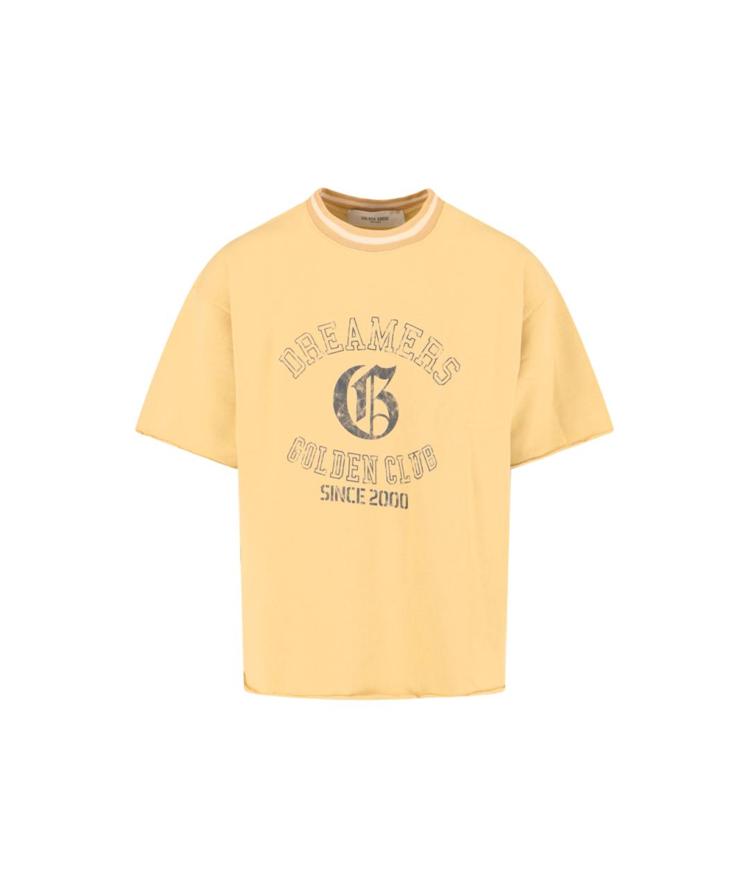 GOLDEN GOOSE DELUXE BRAND Желтый хлопковый джемпер / свитер, фото 1