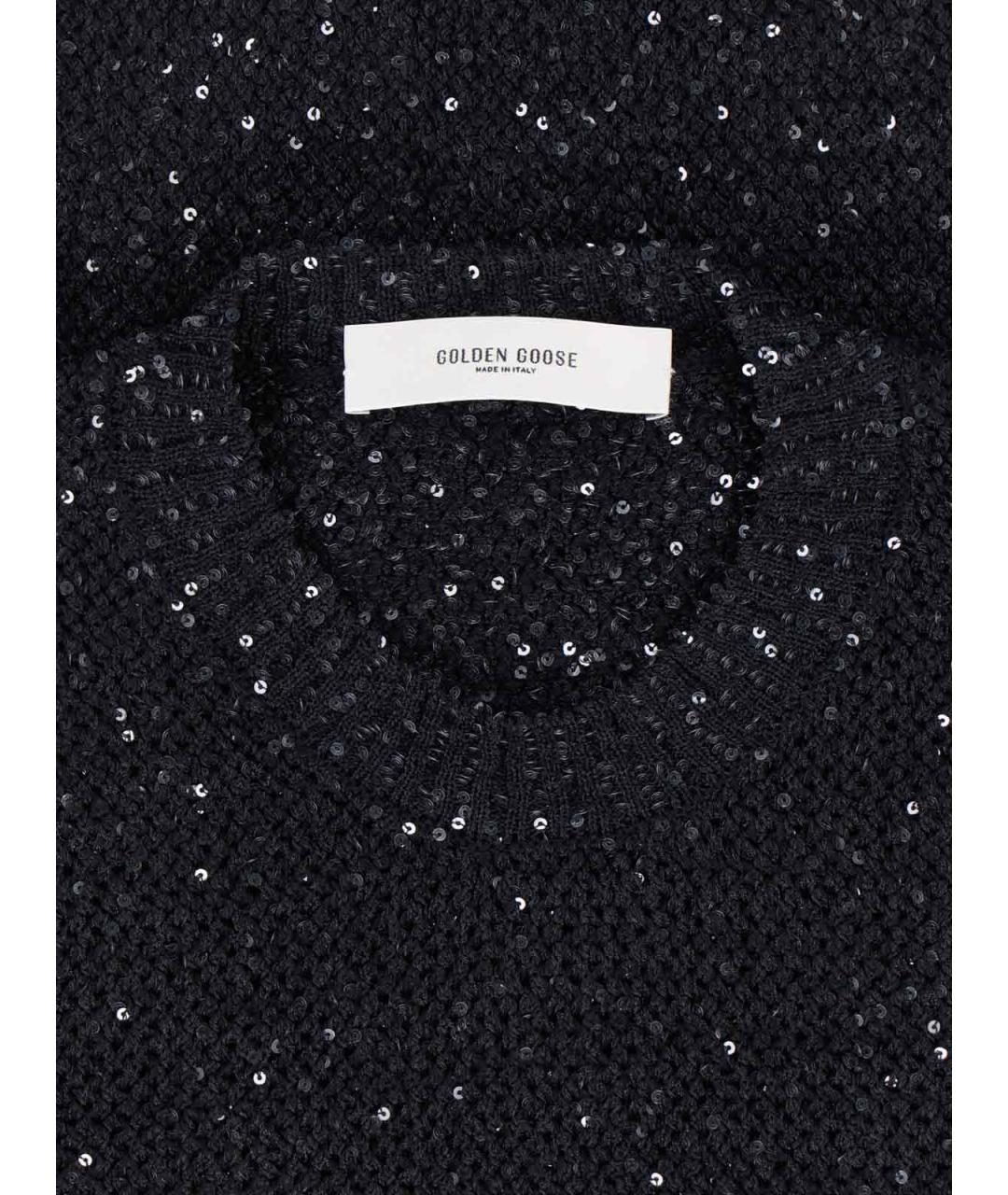 GOLDEN GOOSE DELUXE BRAND Черная хлопковая жилетка, фото 3