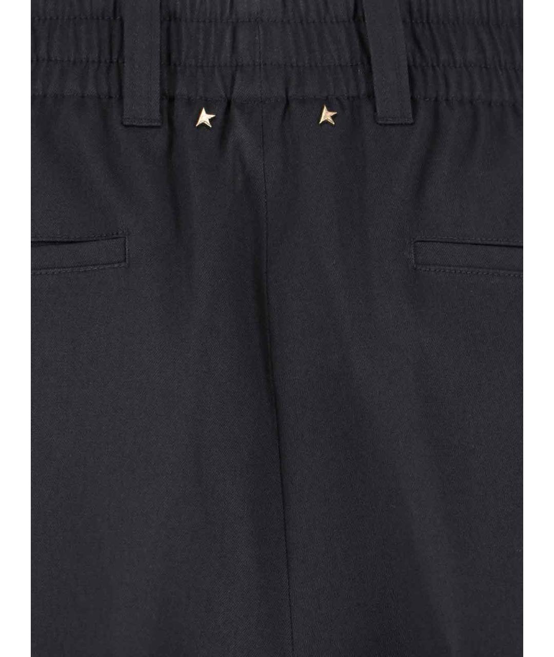GOLDEN GOOSE DELUXE BRAND Черные хлопковые повседневные брюки, фото 4