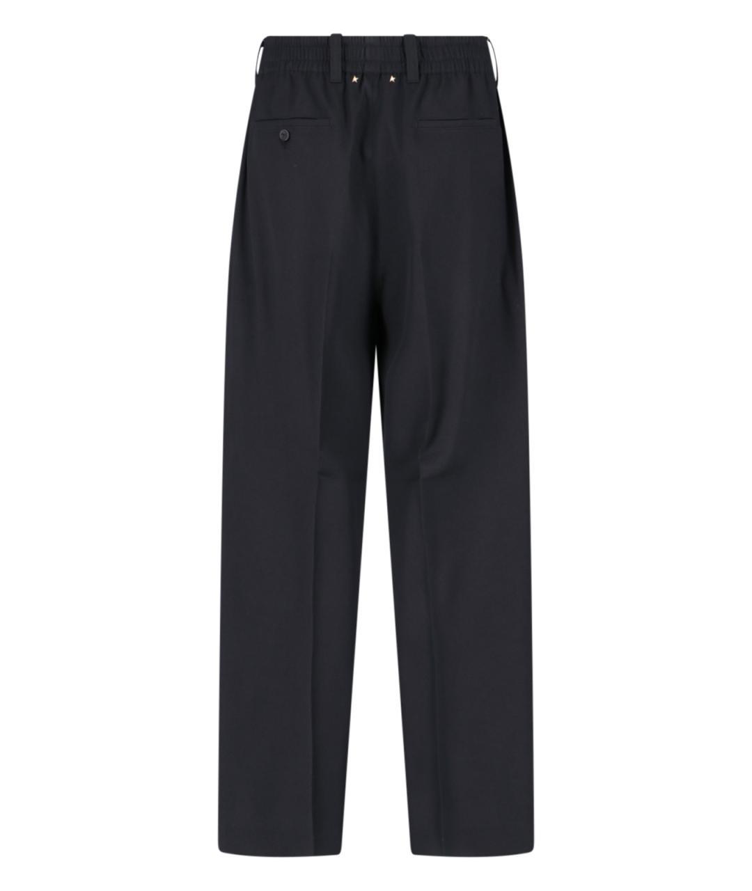 GOLDEN GOOSE DELUXE BRAND Черные хлопковые повседневные брюки, фото 2