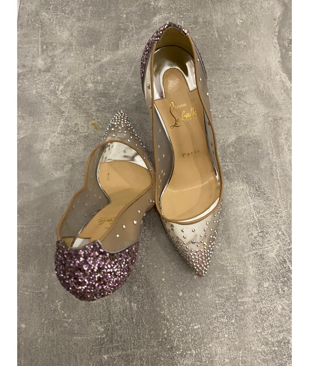 CHRISTIAN LOUBOUTIN Золотые туфли, фото 3