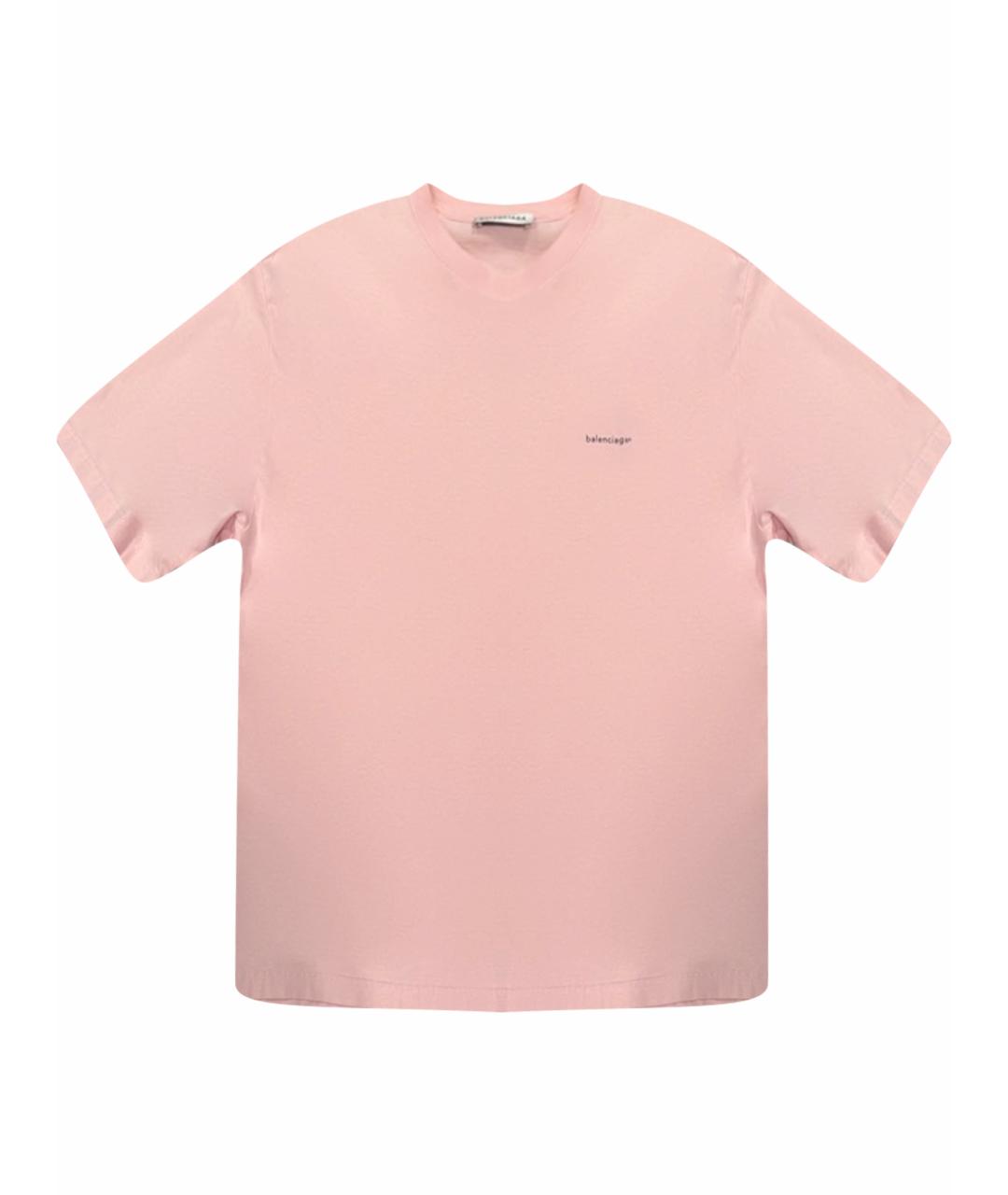 BALENCIAGA Розовая футболка, фото 1