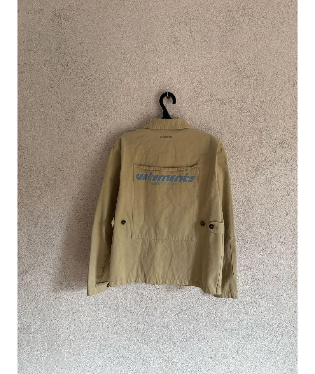 VETEMENTS Бежевая хлопковая куртка, фото 2