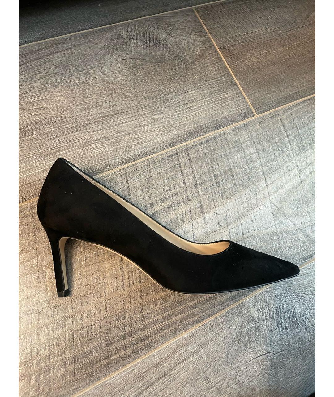 STUART WEITZMAN Черные замшевые туфли, фото 9