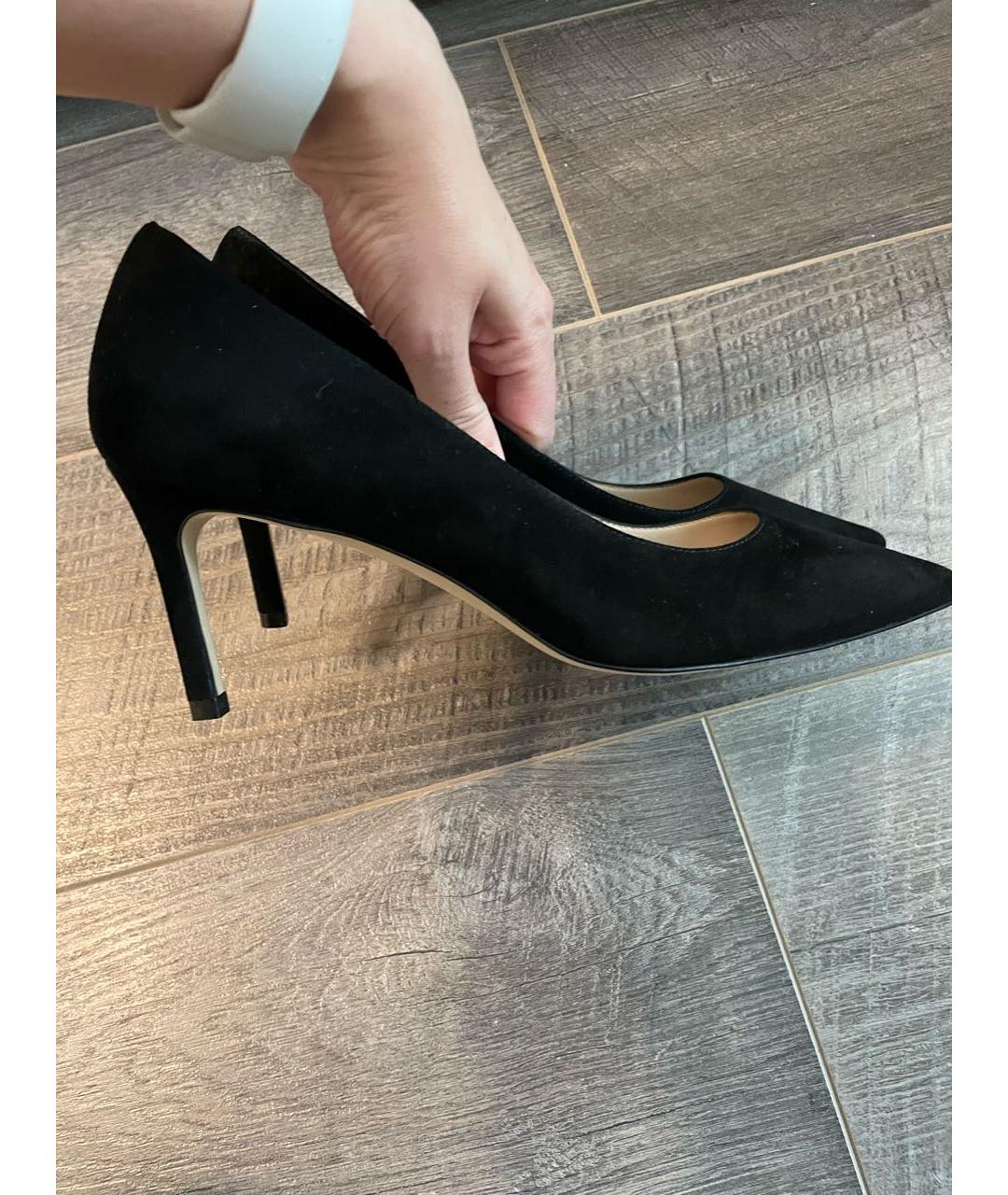 STUART WEITZMAN Черные замшевые туфли, фото 6