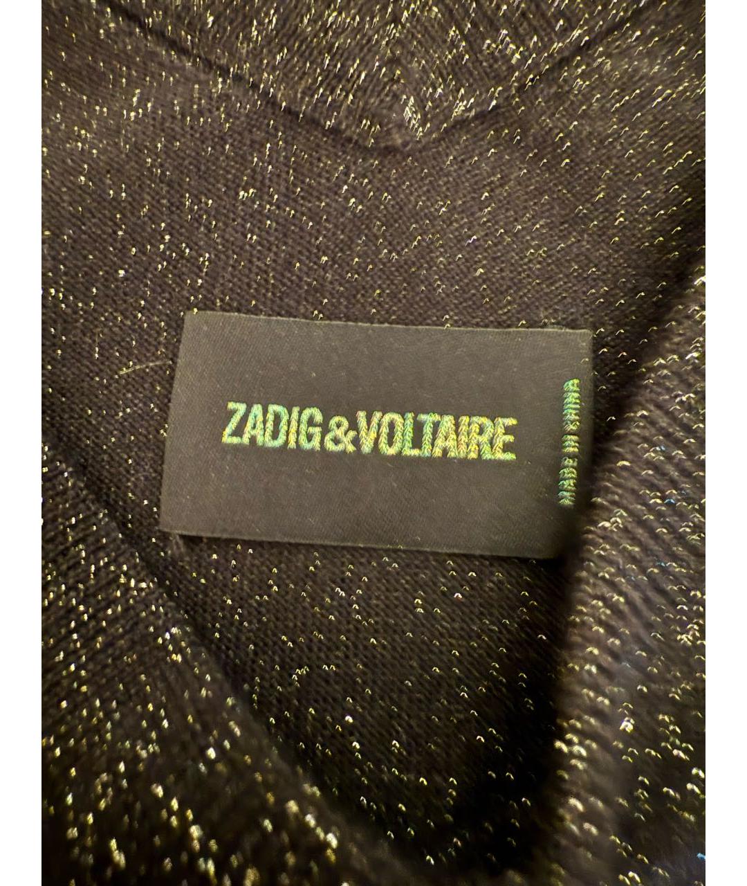 ZADIG & VOLTAIRE Черный шерстяной джемпер / свитер, фото 3