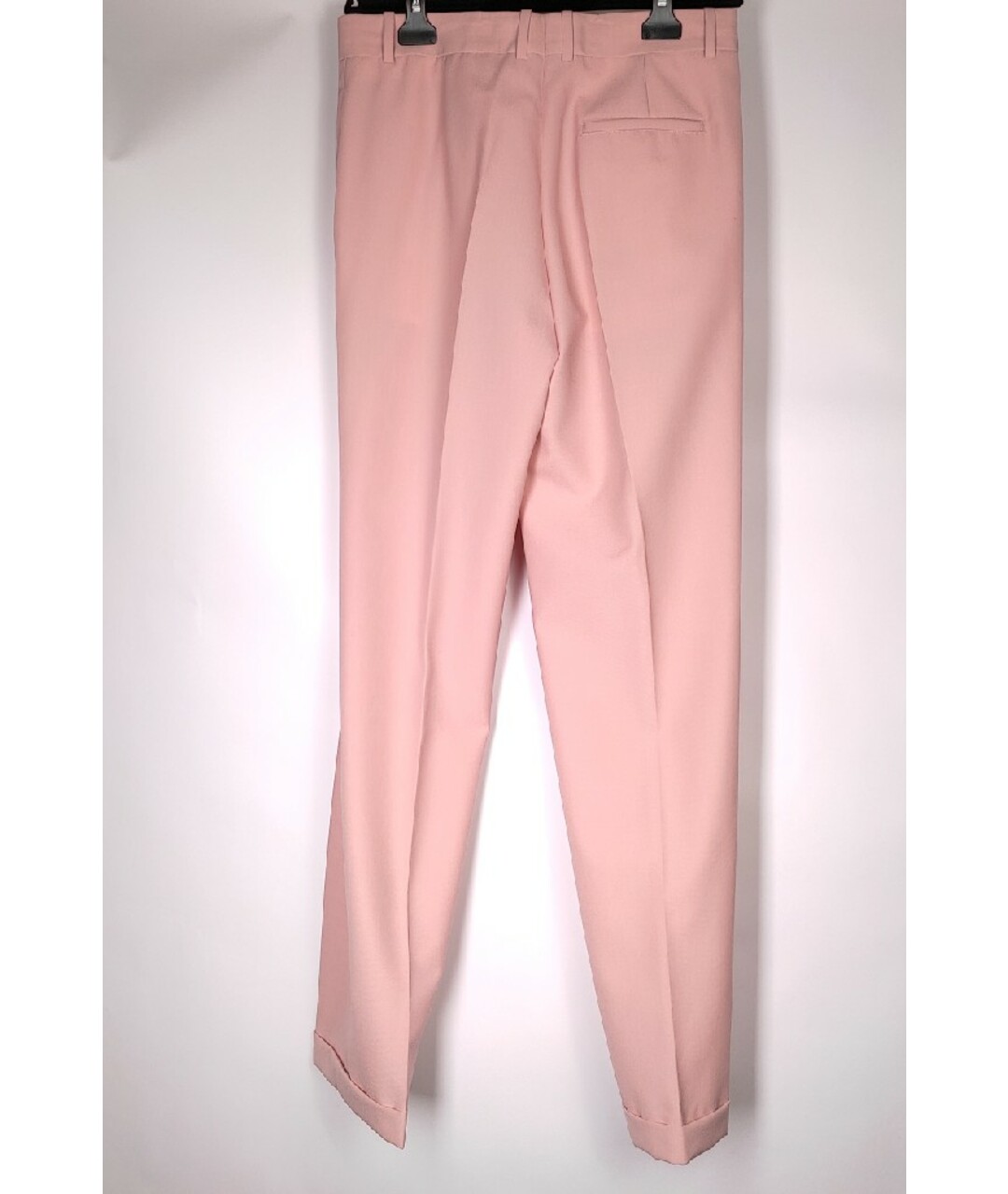 CELINE PRE-OWNED Розовые шерстяные прямые брюки, фото 2