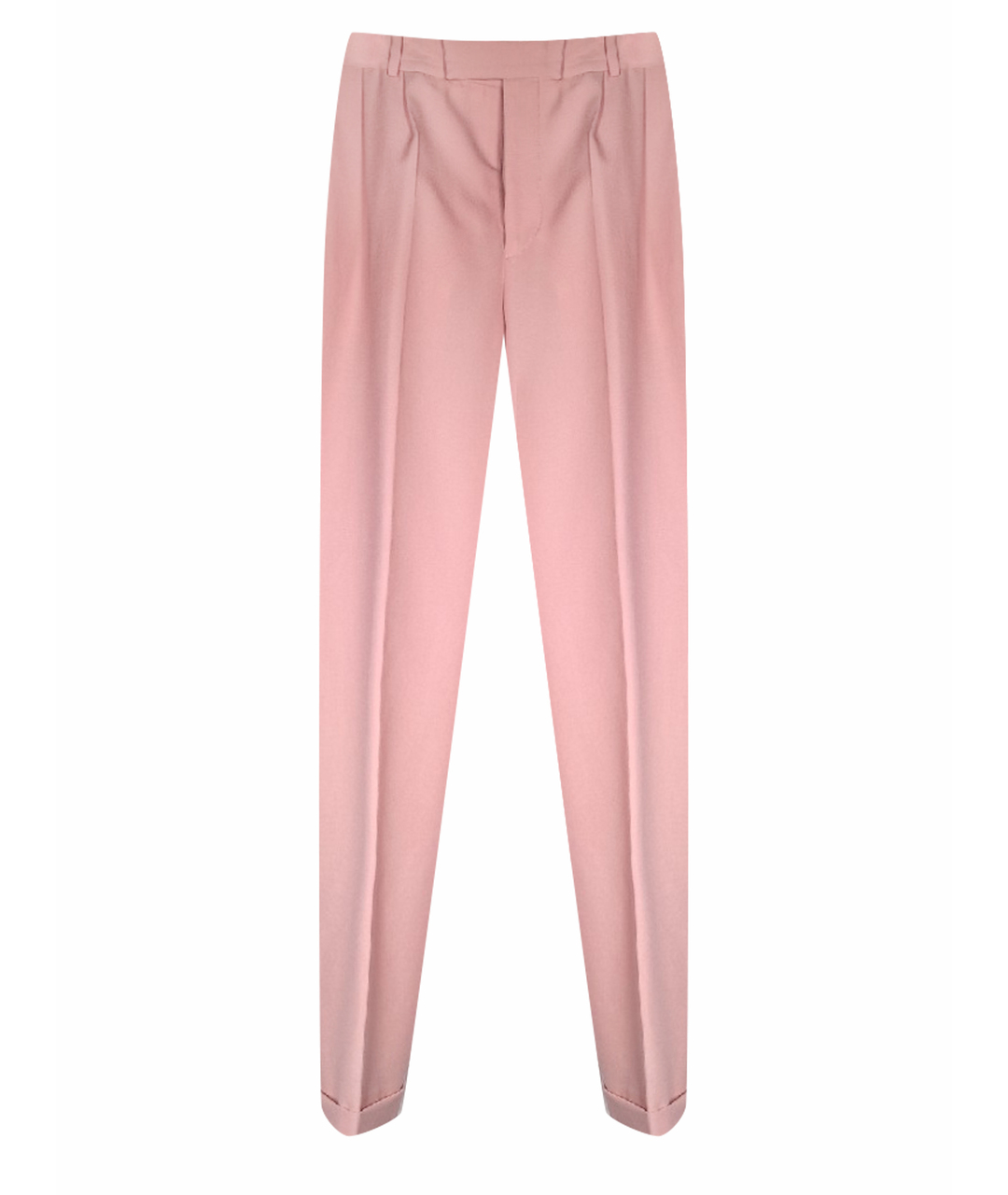 CELINE PRE-OWNED Розовые шерстяные прямые брюки, фото 1