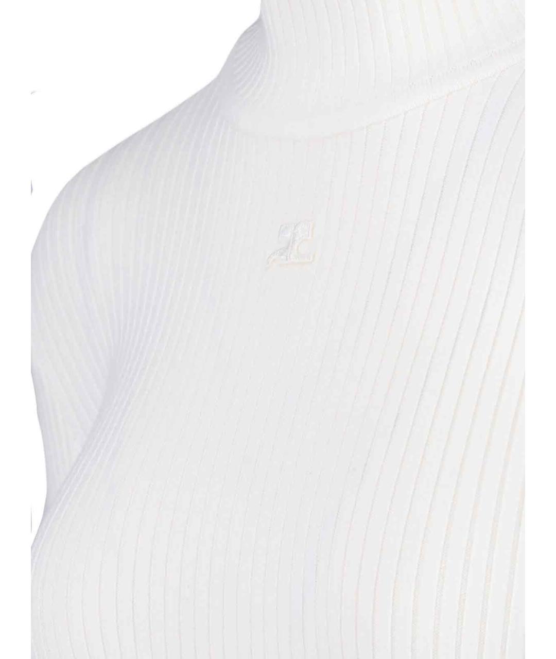 COURREGES Белая вискозная водолазка, фото 3