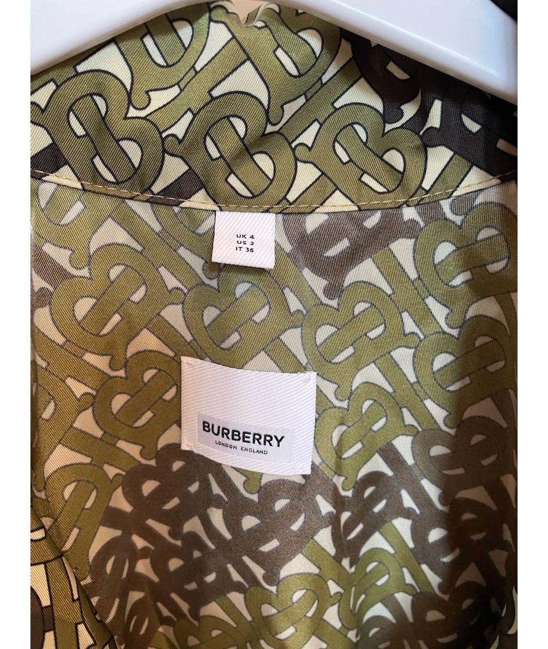 BURBERRY Хаки куртка, фото 4