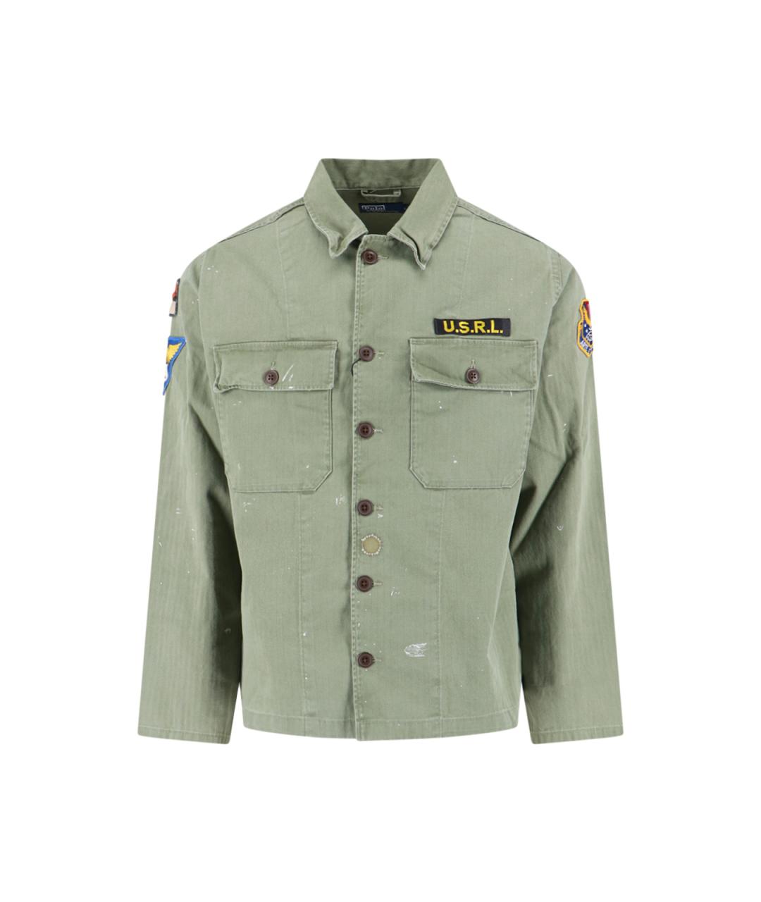 POLO RALPH LAUREN Зеленая хлопковая кэжуал рубашка, фото 1