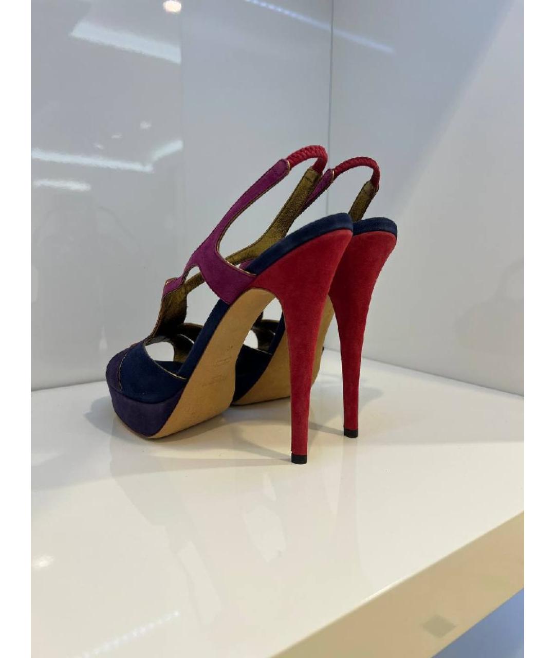 SAINT LAURENT Мульти босоножки, фото 3