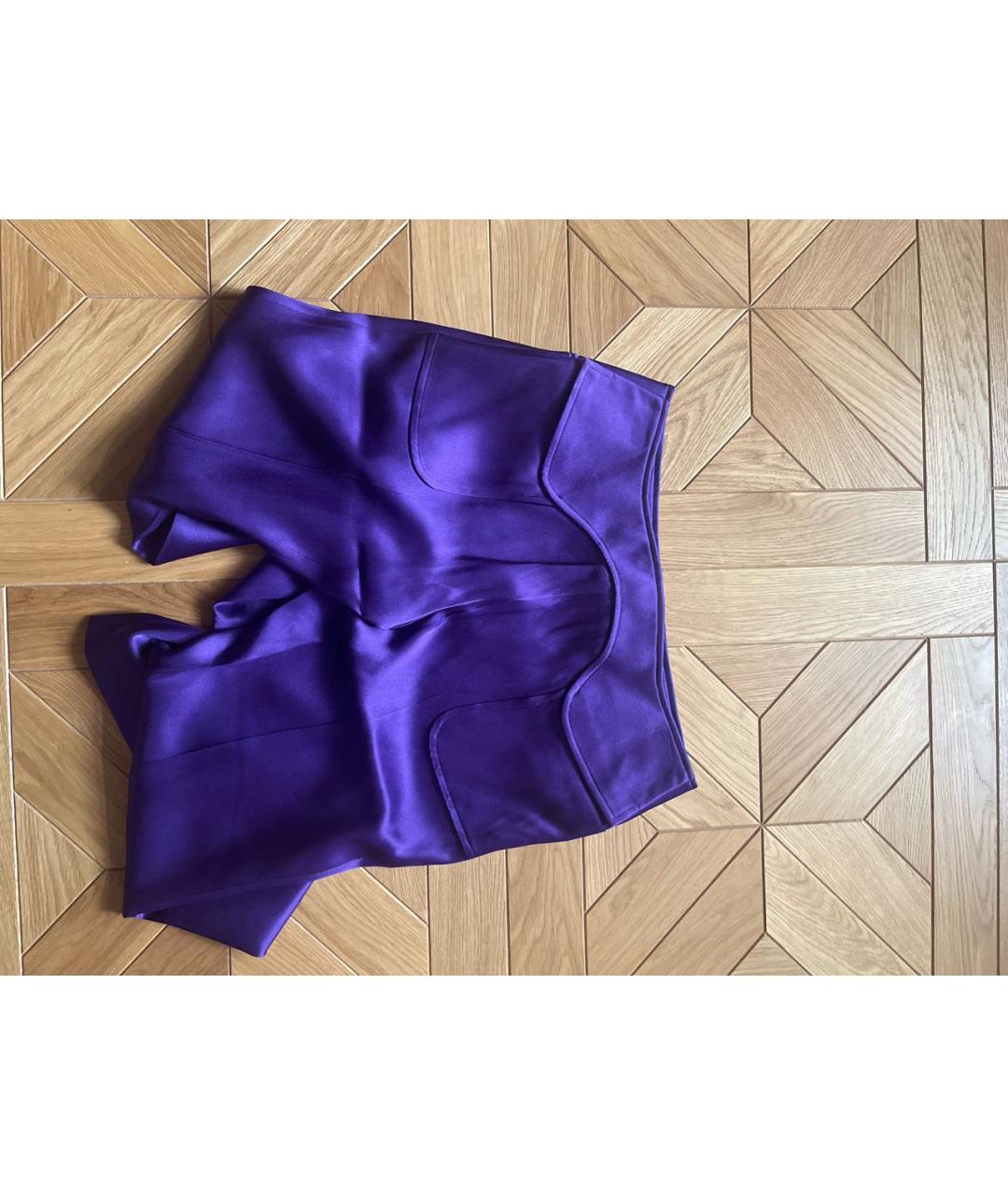 TOM FORD Фиолетовые ацетатные прямые брюки, фото 5