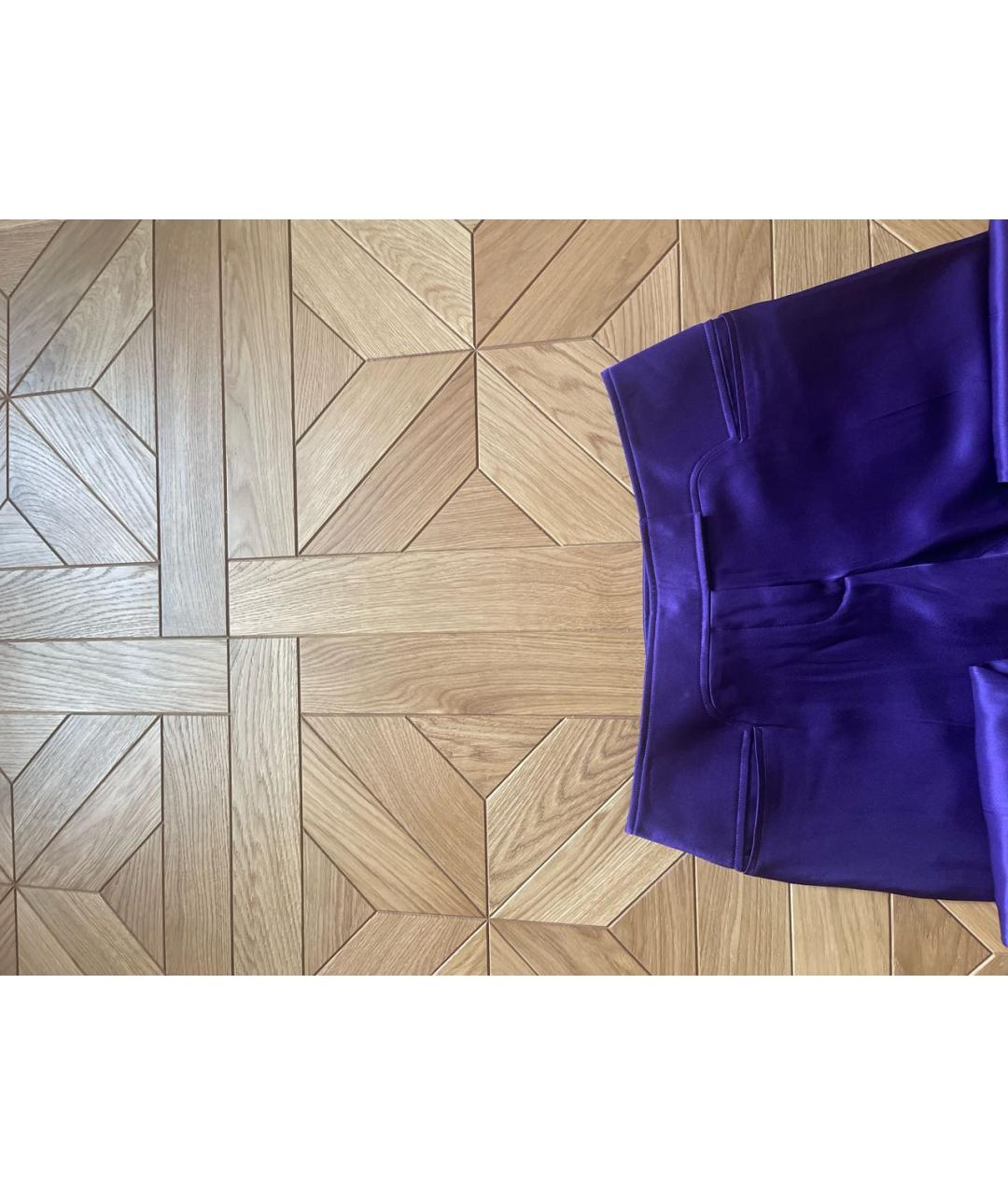 TOM FORD Фиолетовые ацетатные прямые брюки, фото 4
