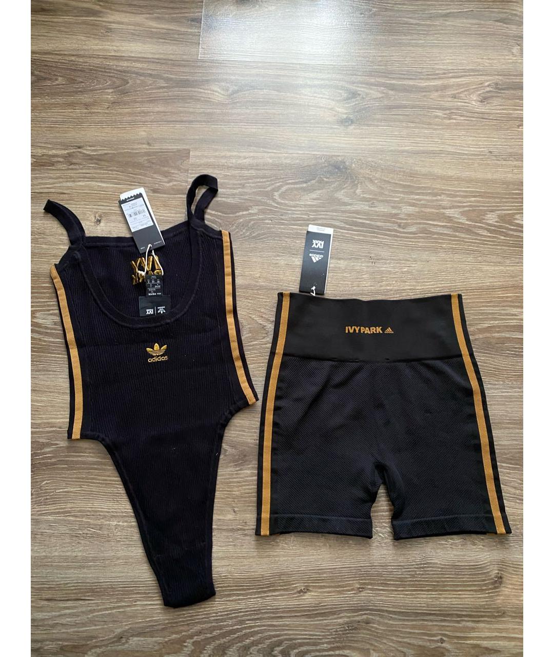 ADIDAS Черный полиэстеровый костюм с брюками, фото 7