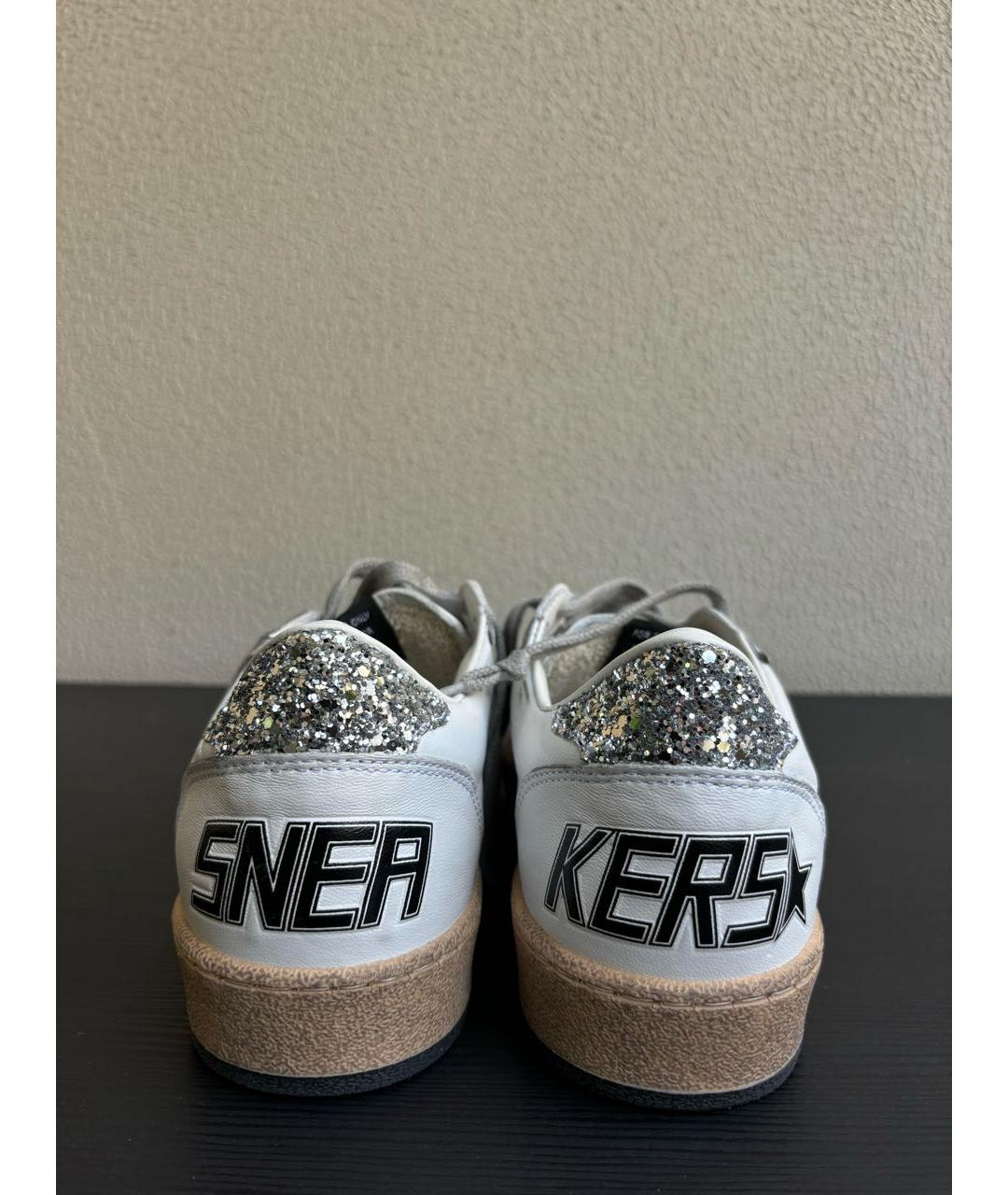 GOLDEN GOOSE DELUXE BRAND Белые кожаные кеды, фото 4