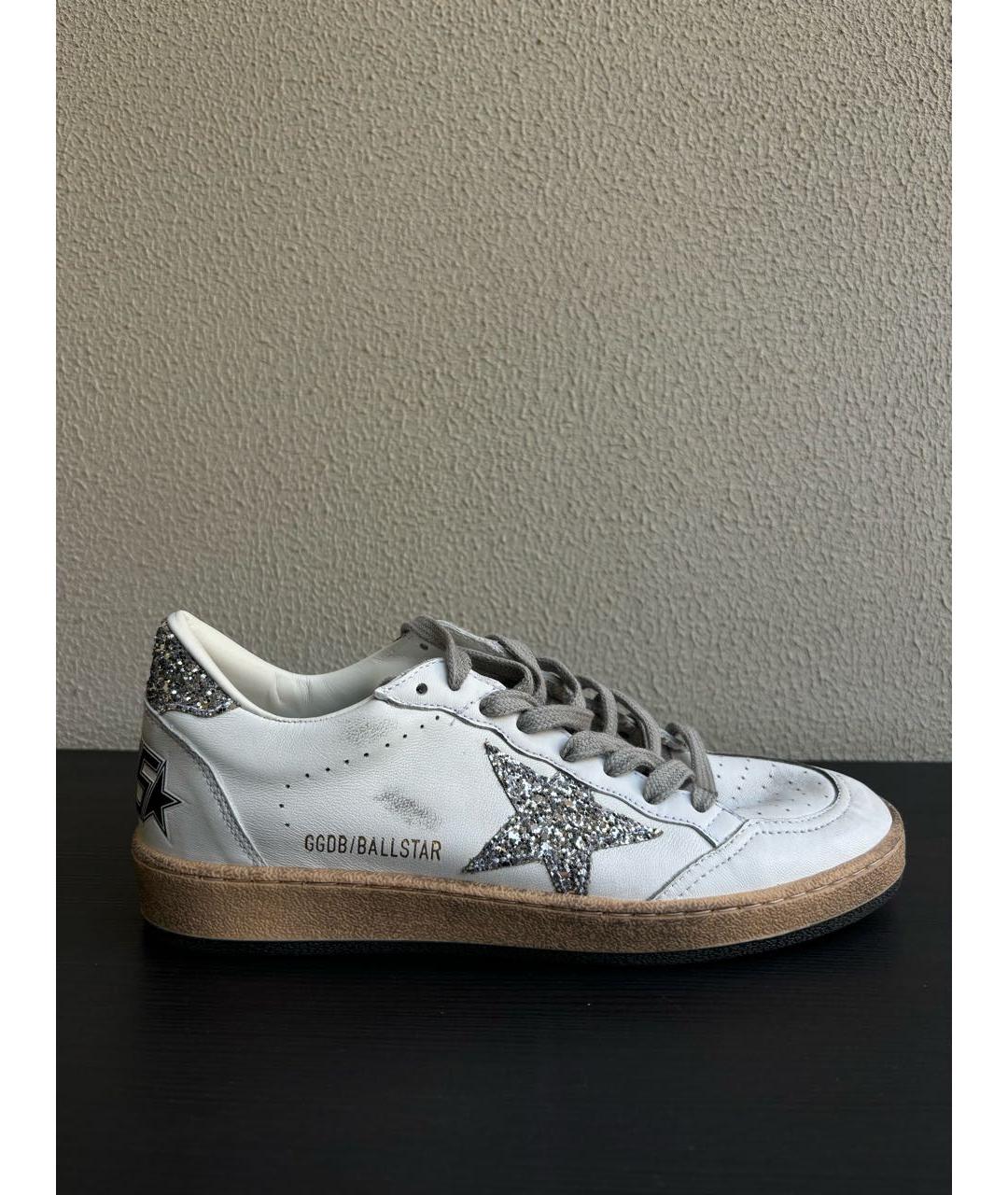 GOLDEN GOOSE DELUXE BRAND Белые кожаные кеды, фото 7