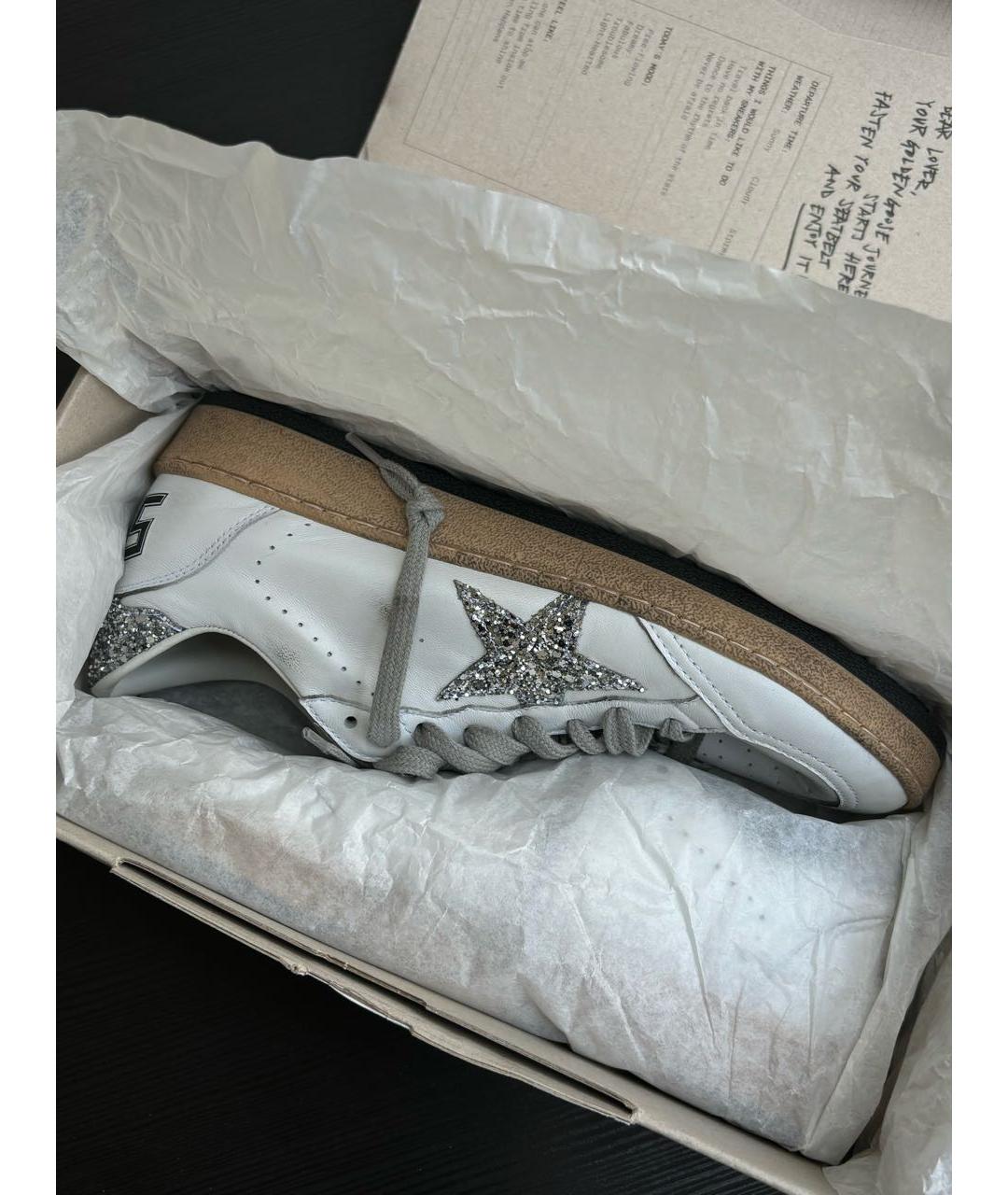 GOLDEN GOOSE DELUXE BRAND Белые кожаные кеды, фото 5