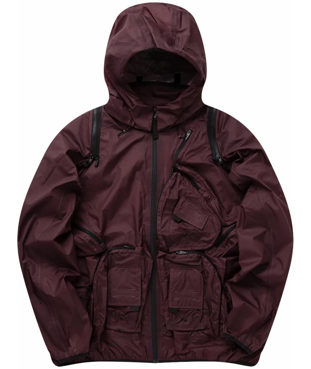 NIKE Бордовая синтетическая куртка, фото 1