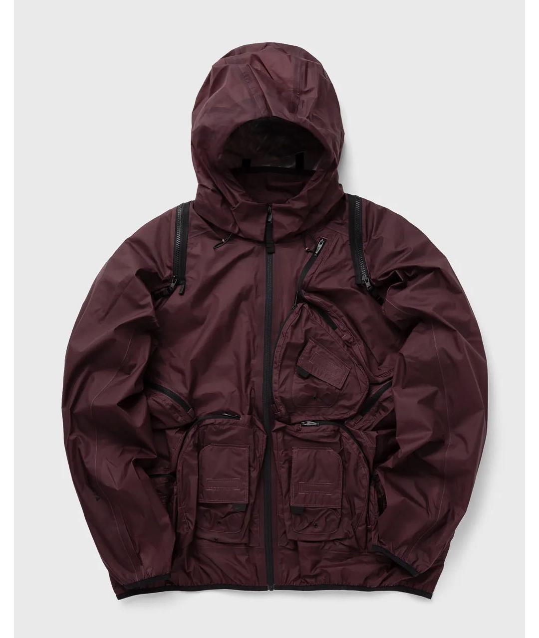 NIKE Бордовая синтетическая куртка, фото 5