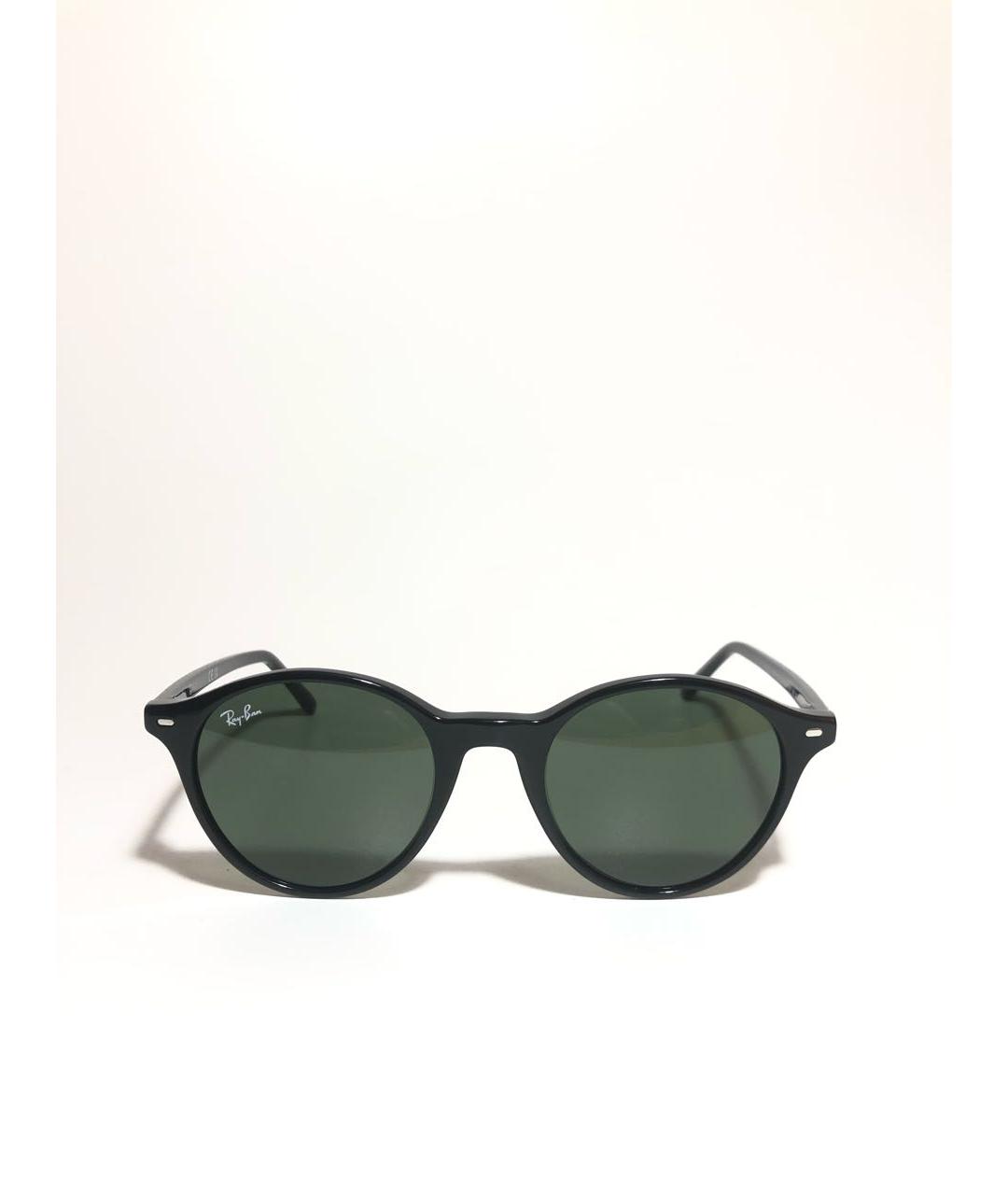 RAY BAN Черные пластиковые солнцезащитные очки, фото 6