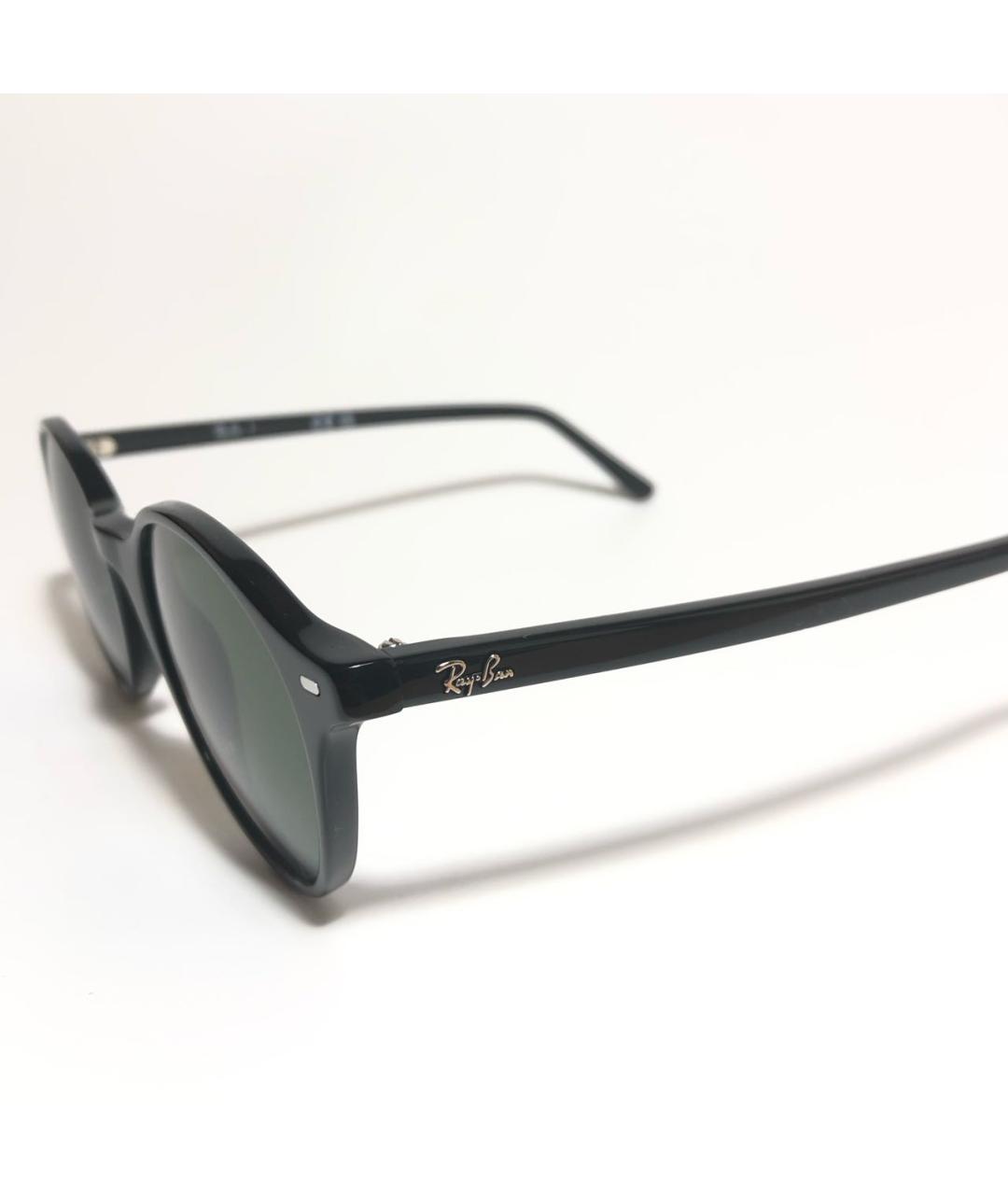 RAY BAN Черные пластиковые солнцезащитные очки, фото 3
