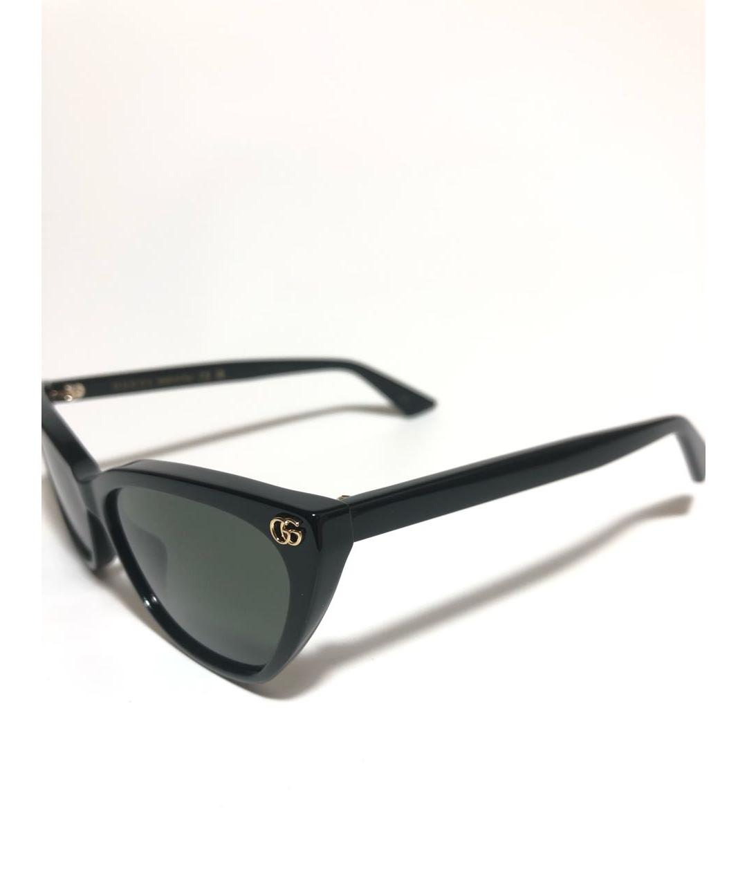 GUCCI Черные пластиковые солнцезащитные очки, фото 3