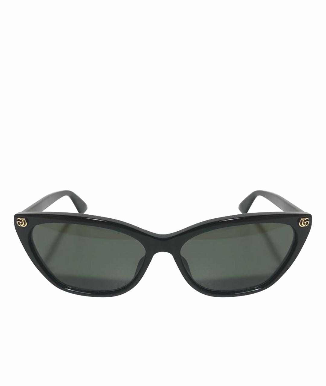 GUCCI Черные пластиковые солнцезащитные очки, фото 1