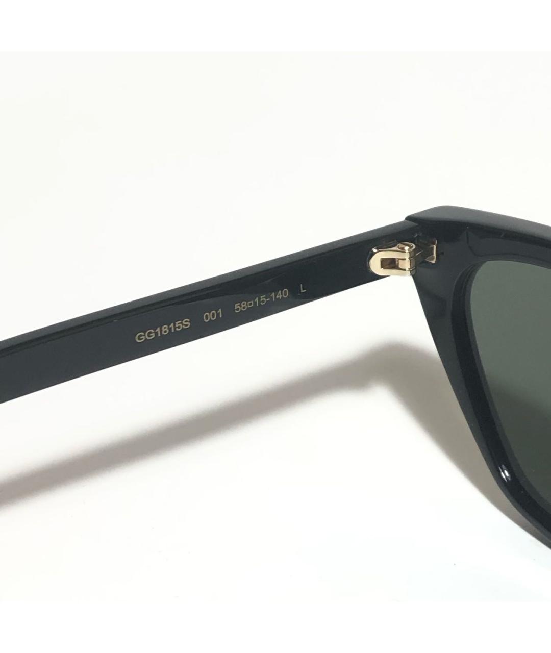 GUCCI Черные пластиковые солнцезащитные очки, фото 4