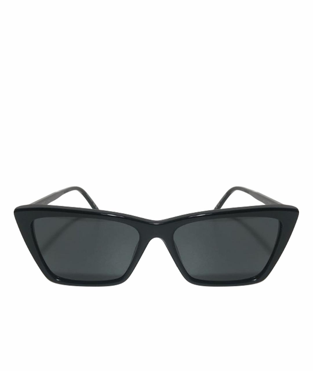 SAINT LAURENT Черные пластиковые солнцезащитные очки, фото 1