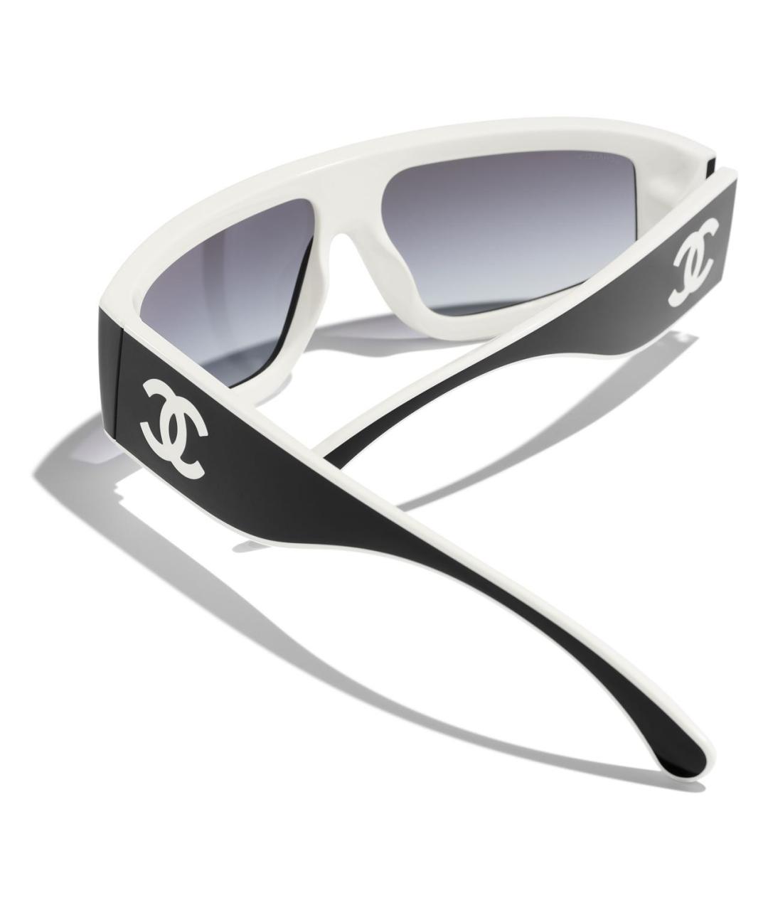 CHANEL Черные пластиковые солнцезащитные очки, фото 3