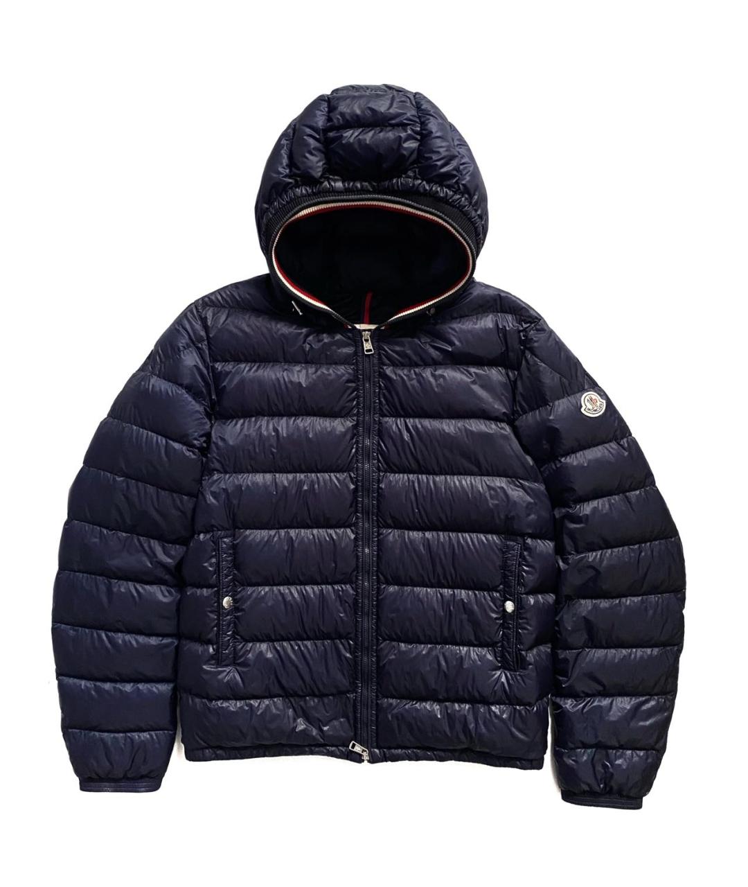MONCLER Темно-синий пуховик, фото 1