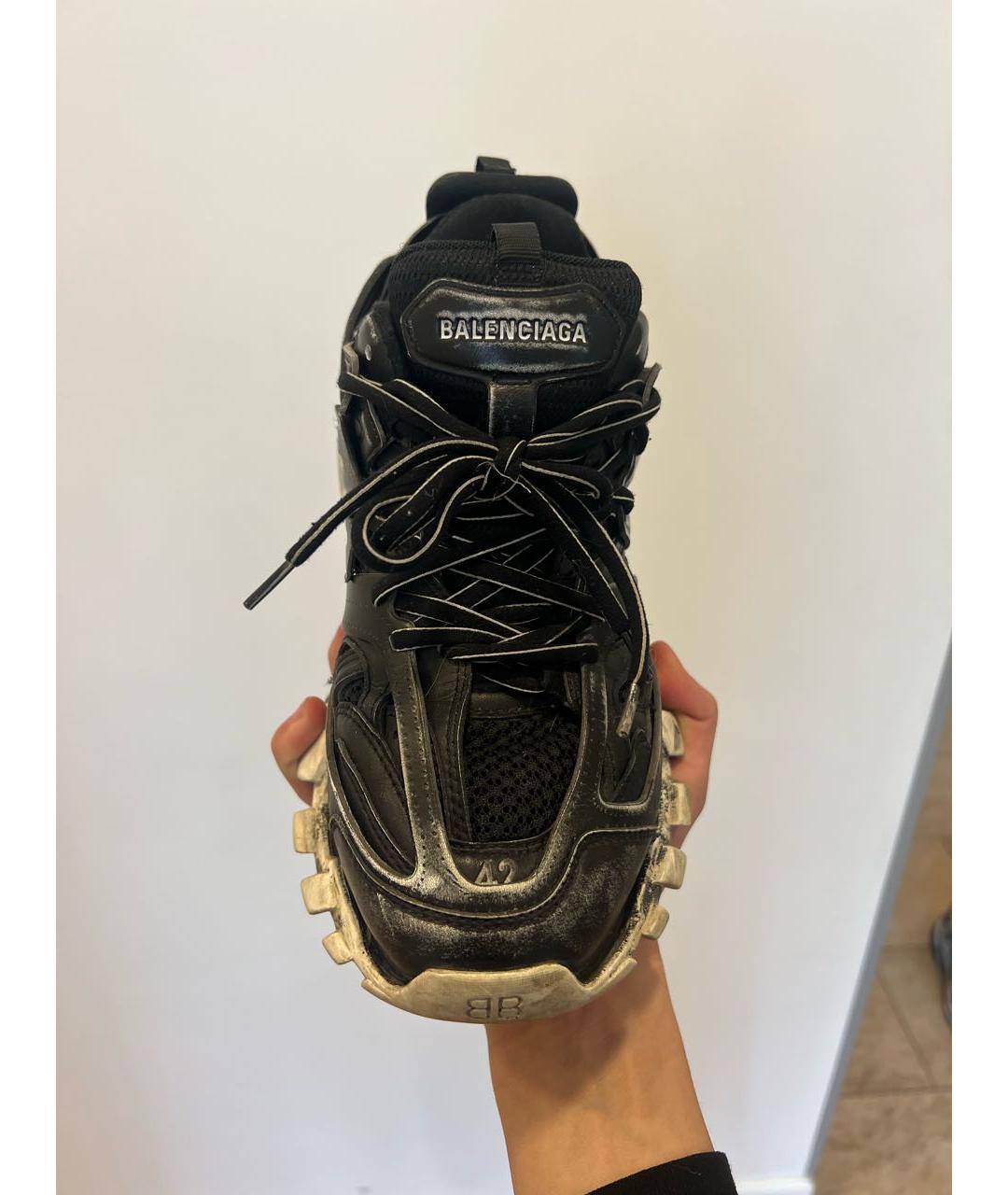 BALENCIAGA Черные низкие кроссовки / кеды, фото 2