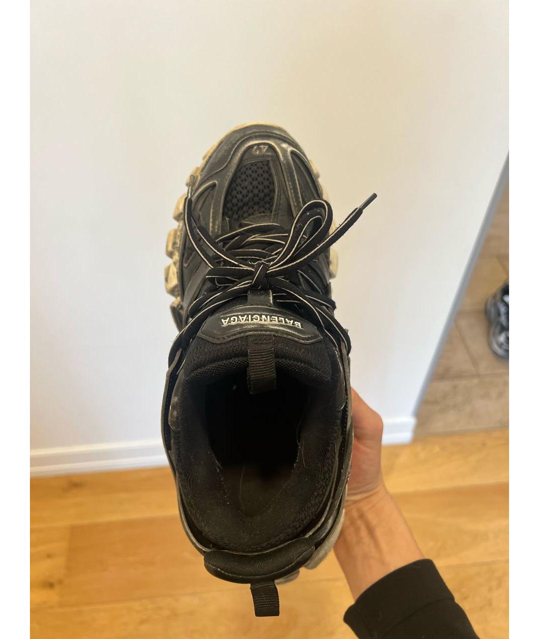 BALENCIAGA Черные низкие кроссовки / кеды, фото 3