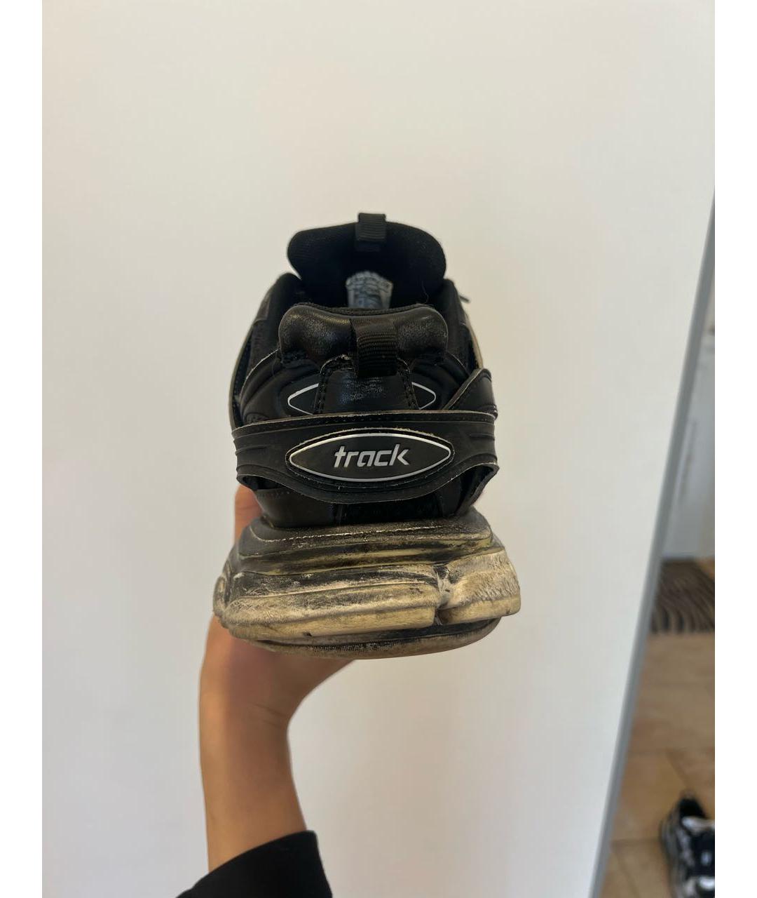 BALENCIAGA Черные низкие кроссовки / кеды, фото 4