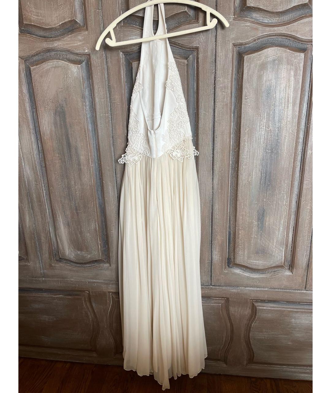 ELIE SAAB Бежевое шелковое вечернее платье, фото 2