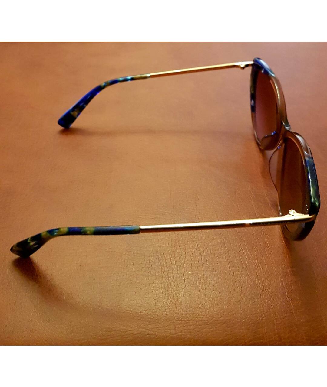 LONGCHAMP Синие металлические солнцезащитные очки, фото 6