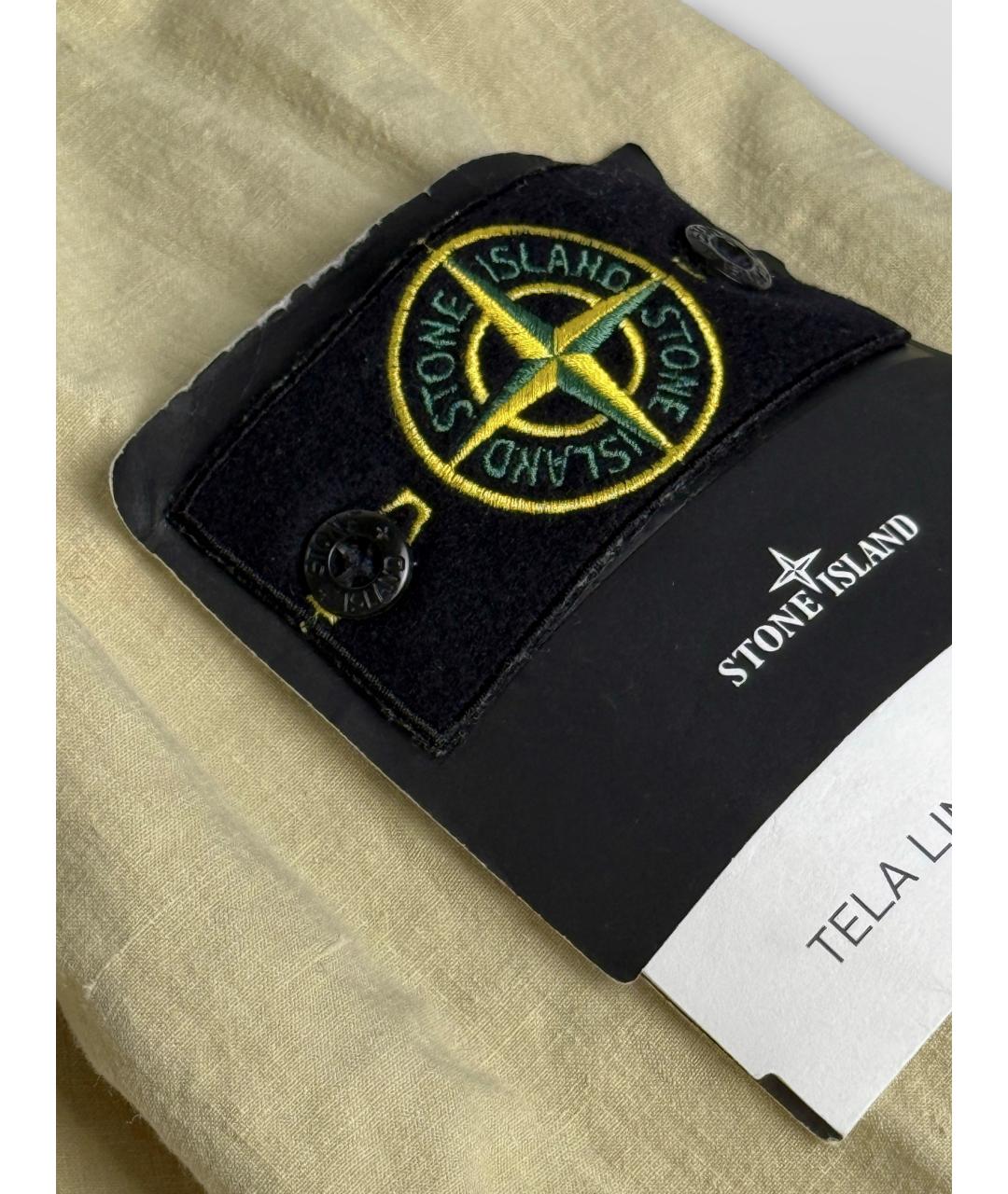 STONE ISLAND Бежевая льняная куртка, фото 5