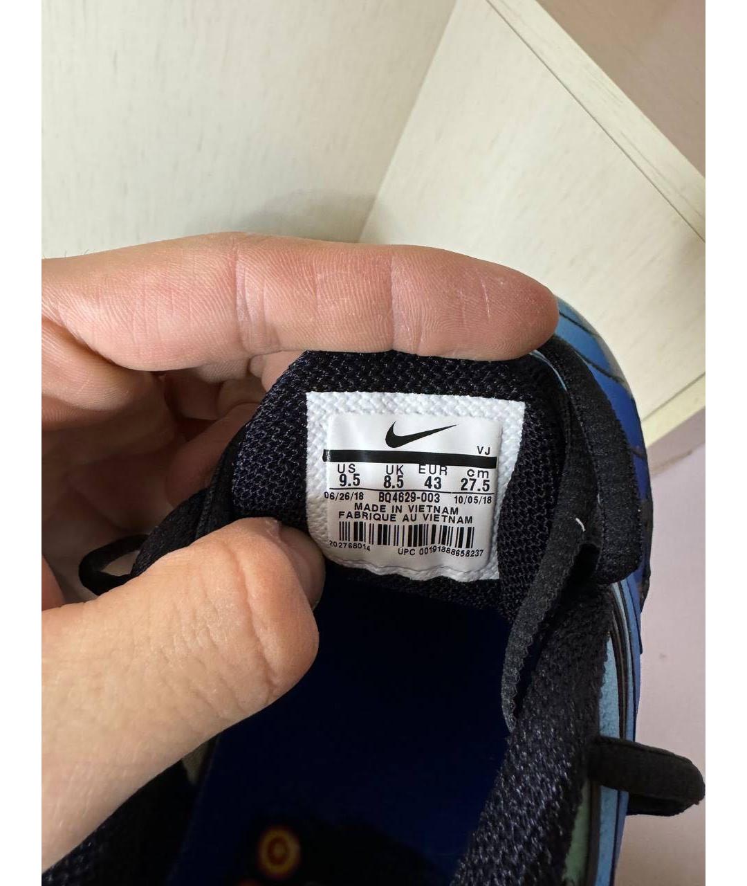 NIKE Синие текстильные низкие кроссовки / кеды, фото 6